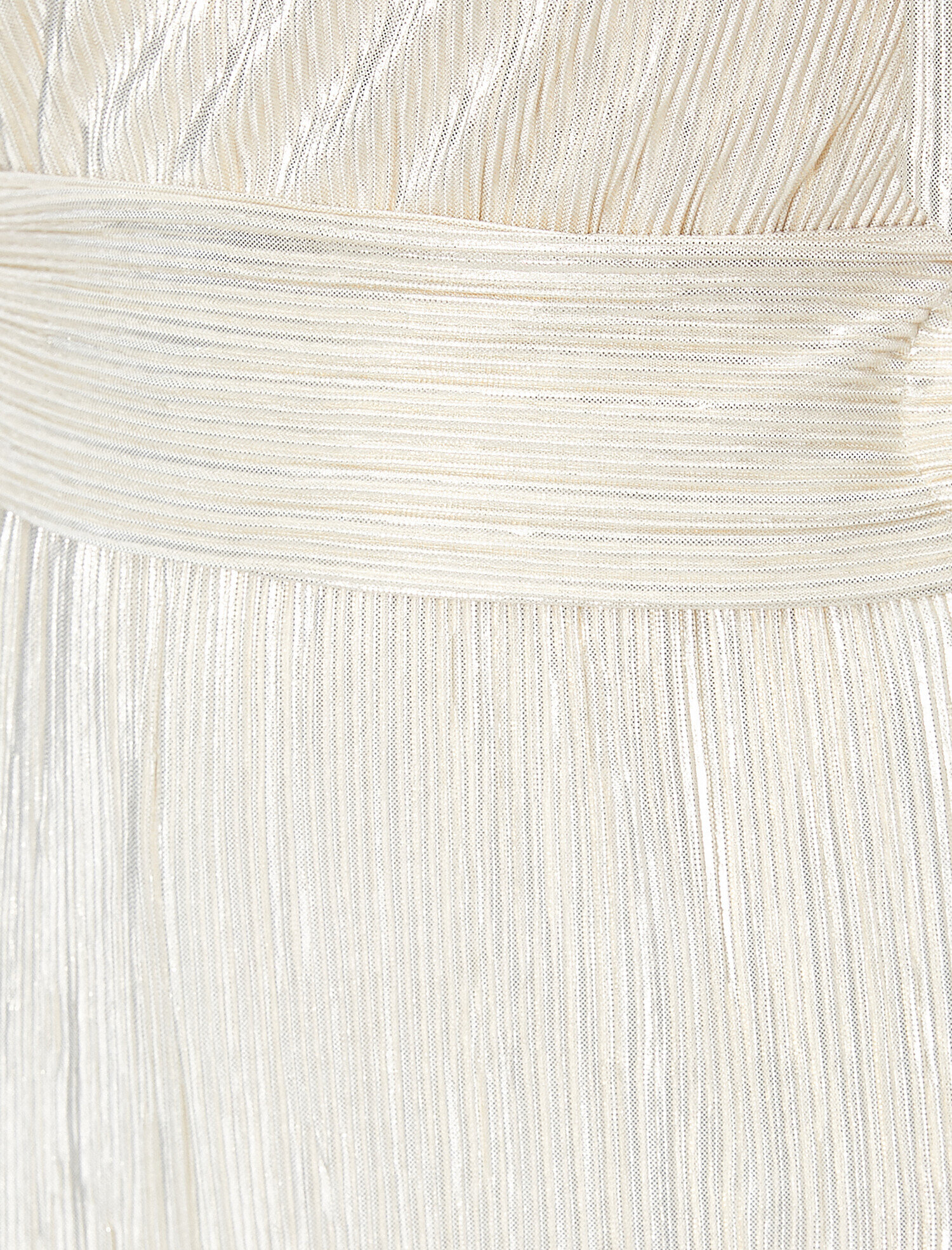   Abiye Tulum Kuşaklı Yaka Detaylı Kolsuz