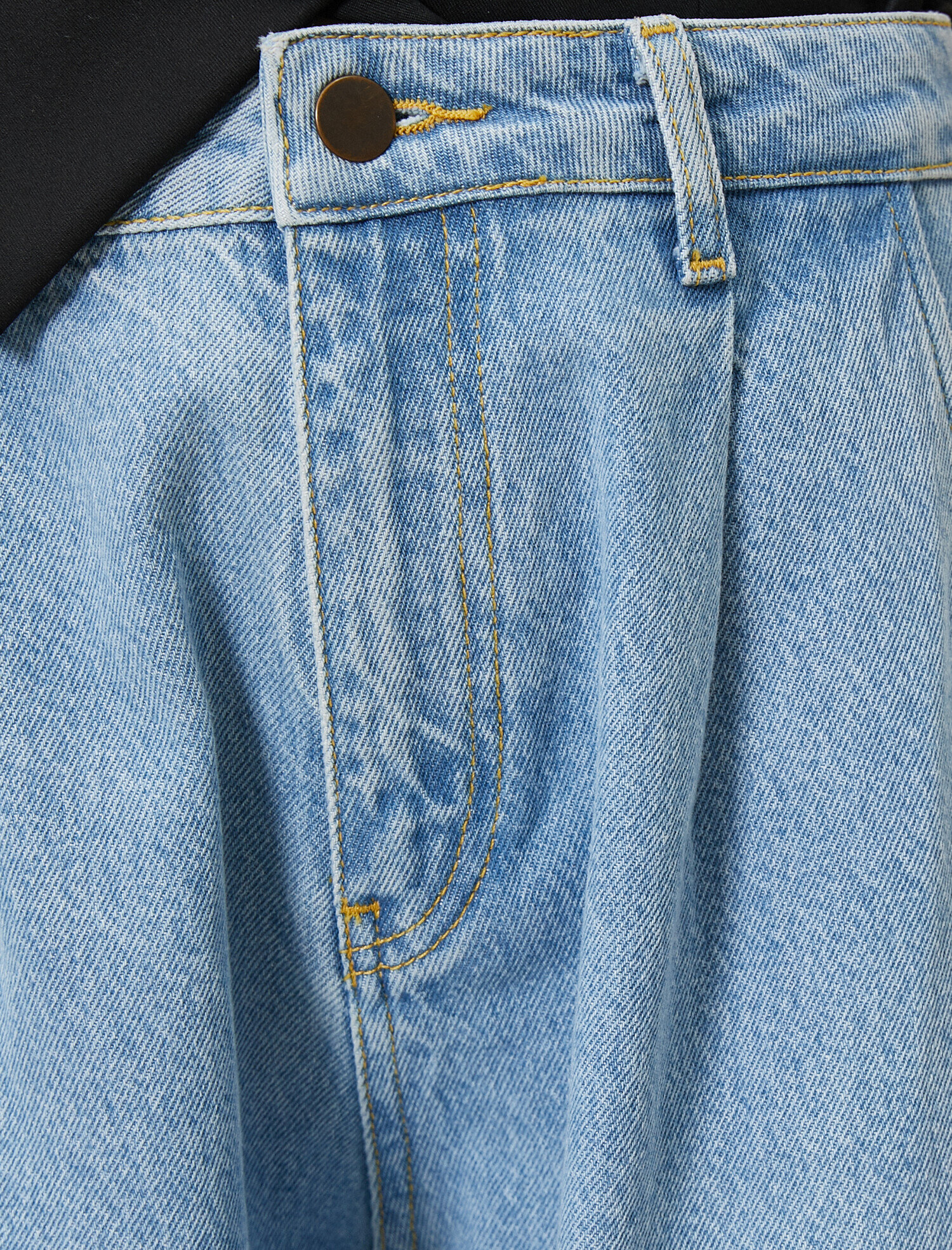   Slouchy Jean - Yüksek Bel Baldırı Bol Paçada Darlaşan Salaş Kesim Pantolon