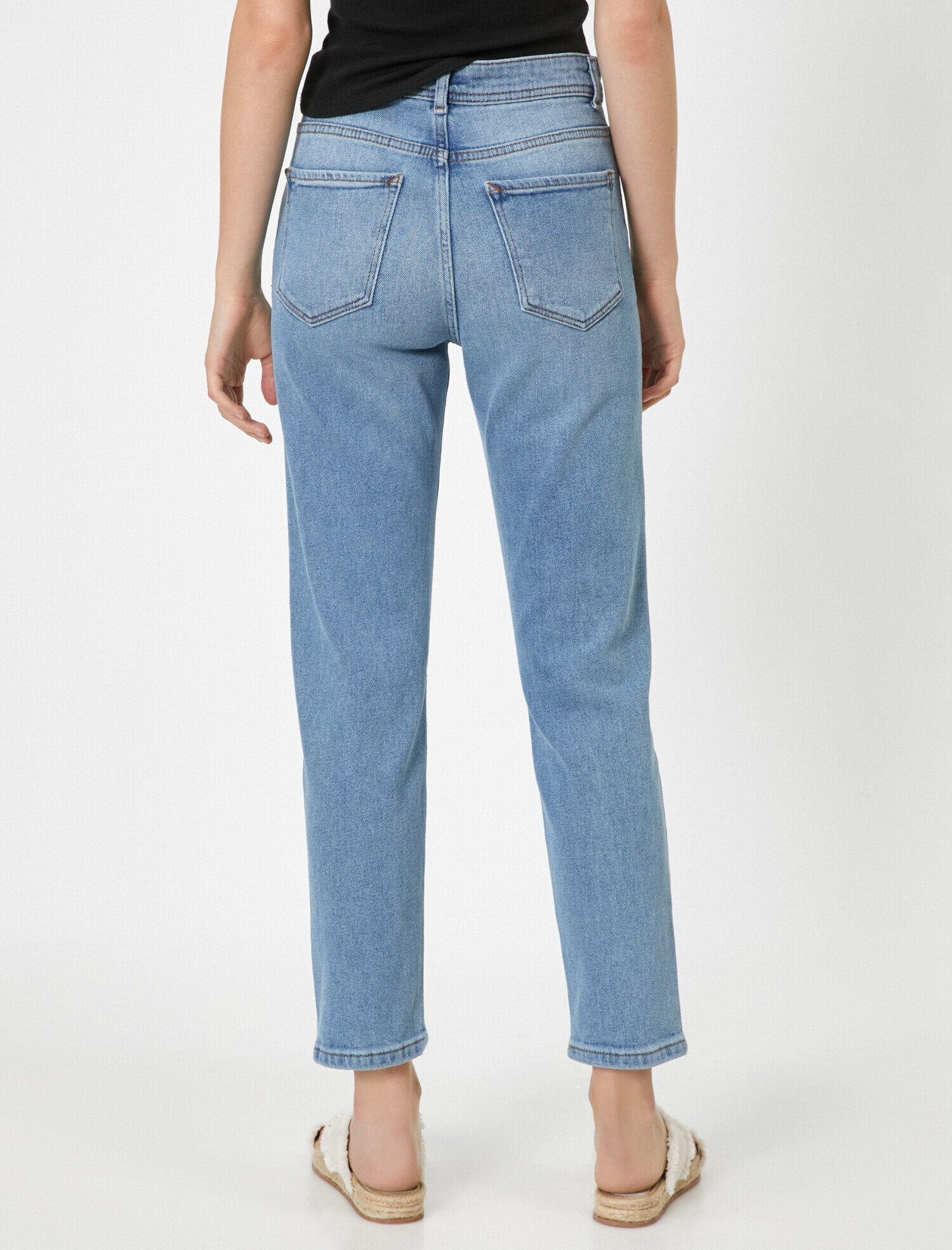   Eve Slim Jean - Yüksek Bel Normal Kesim Hafif Düz Paça Pantolon