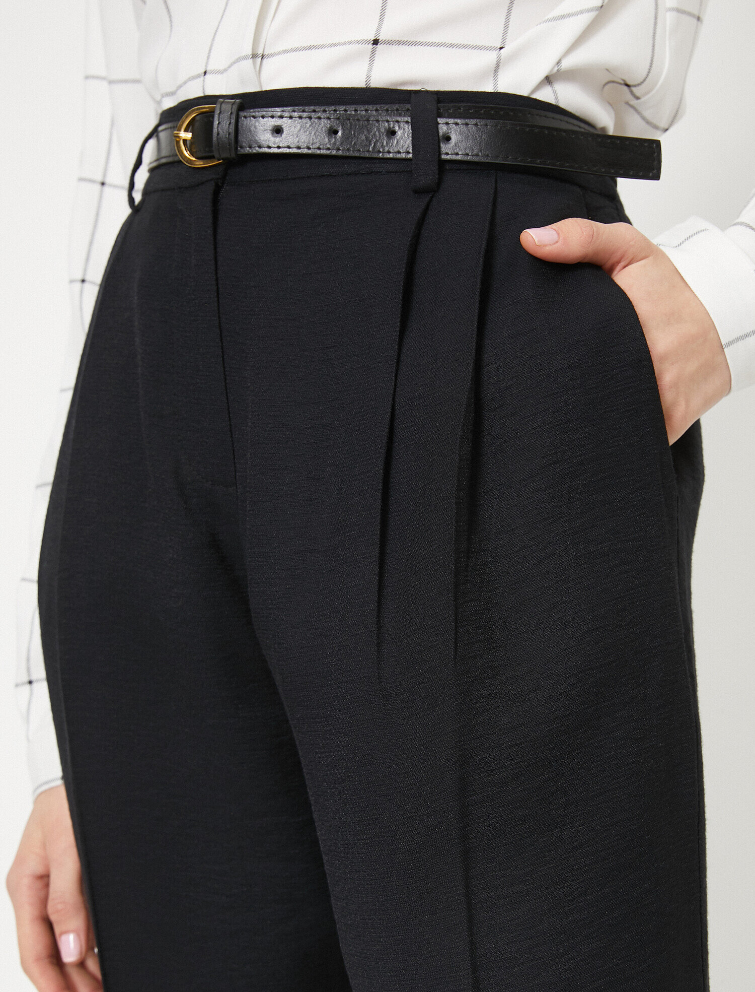   Kemerli Cigarette Pantolon