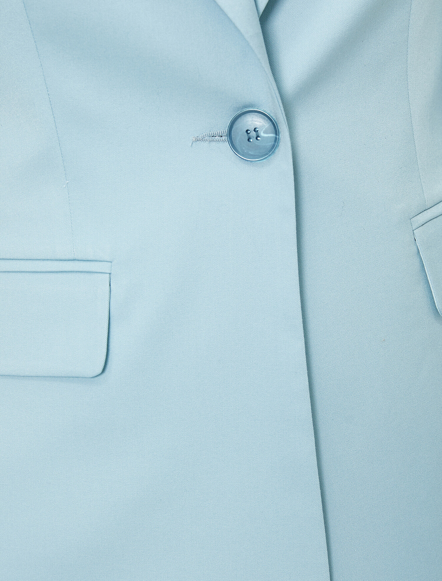   Cep Detaylı Tek Düğmeli Blazer Ceket