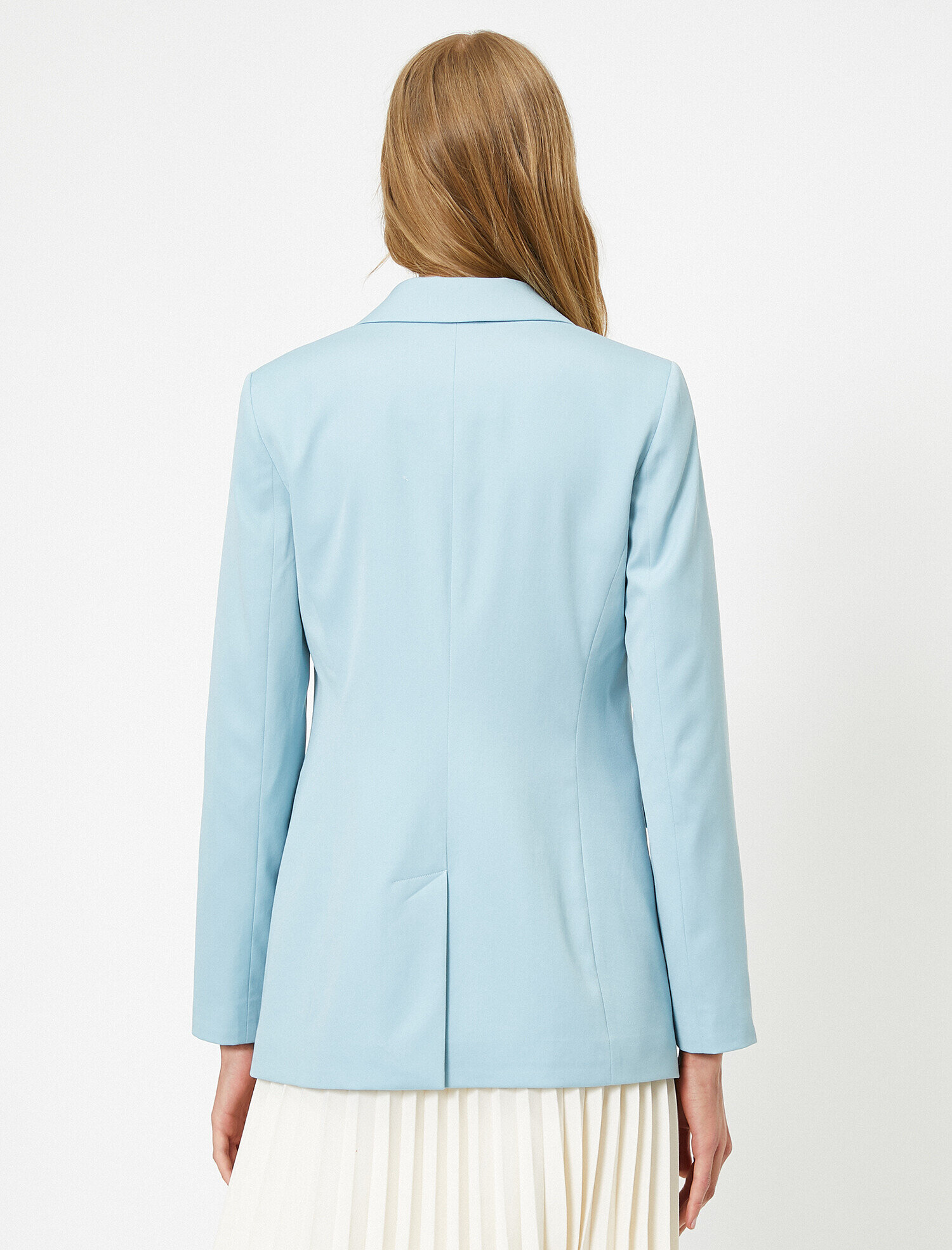   Cep Detaylı Tek Düğmeli Blazer Ceket