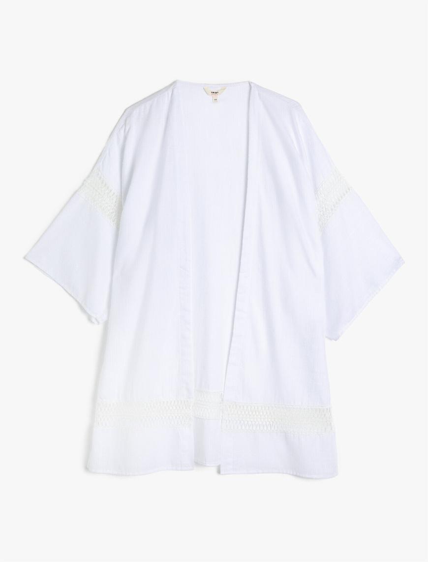   Pamuklu Fistolu Dokuma Kimono