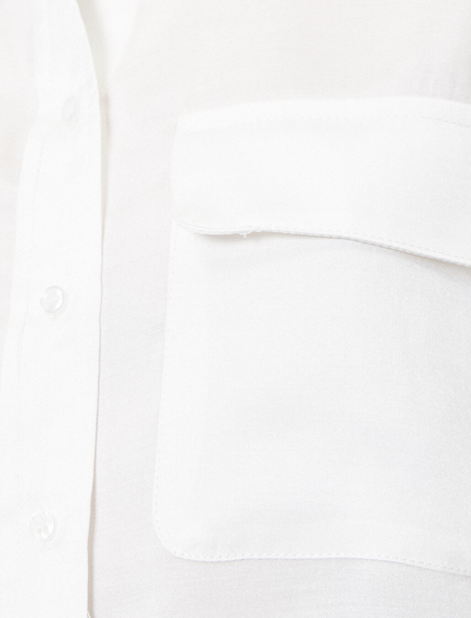   Uzun Kollu Cep Detaylı Gömlek