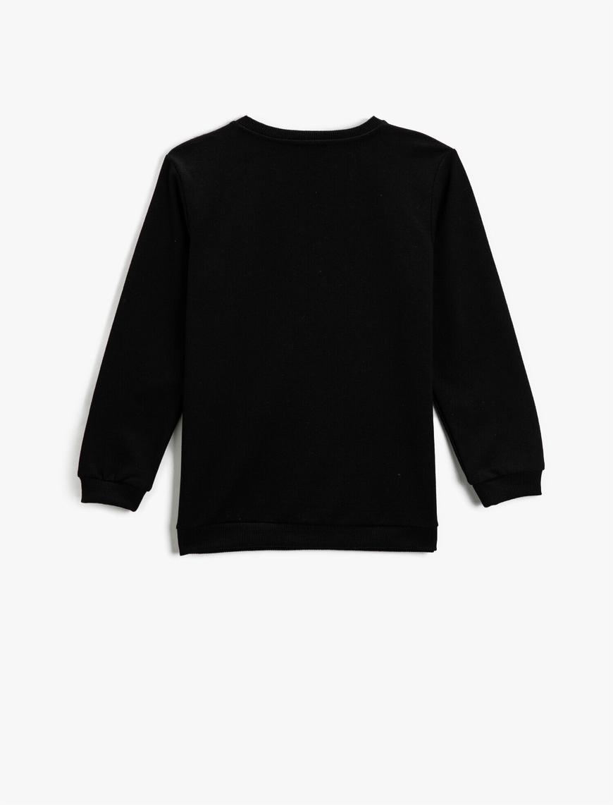  Erkek Çocuk Superman Baskılı Sweatshirt Bisiklet Yaka Lisanslı