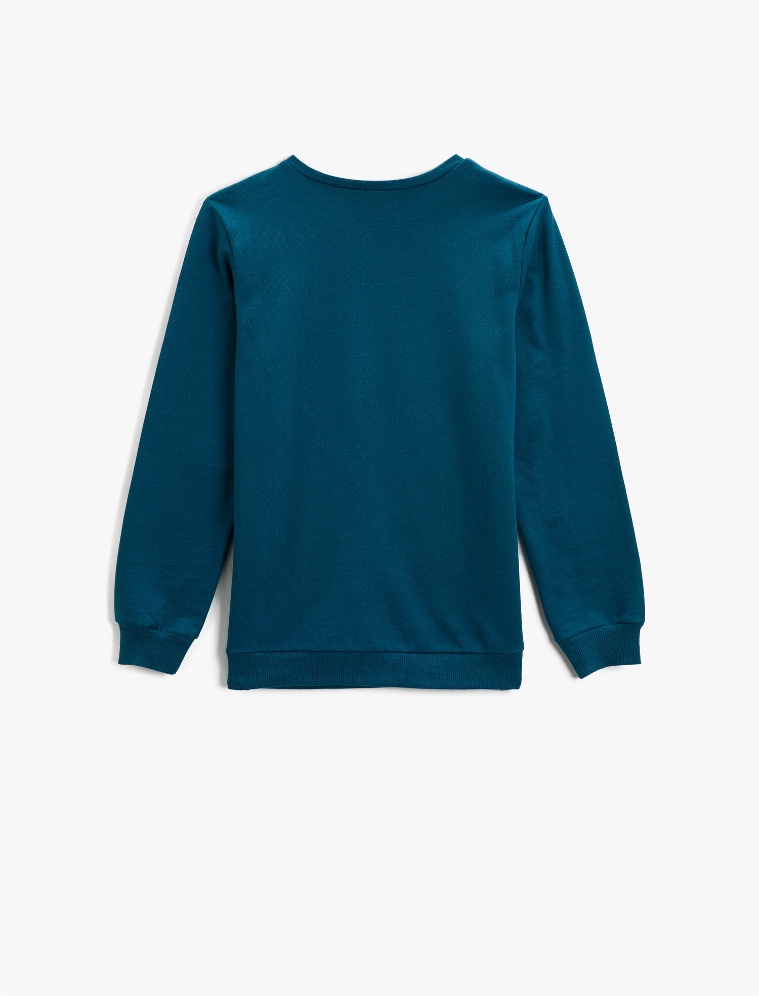  Erkek Çocuk Yazı Baskılı Sweatshirt Bisiklet Yaka Pamuklu