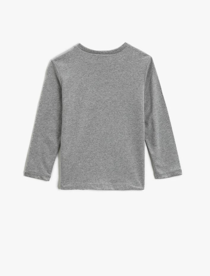 Erkek Çocuk Baskılı Tişört Uzun Kollu