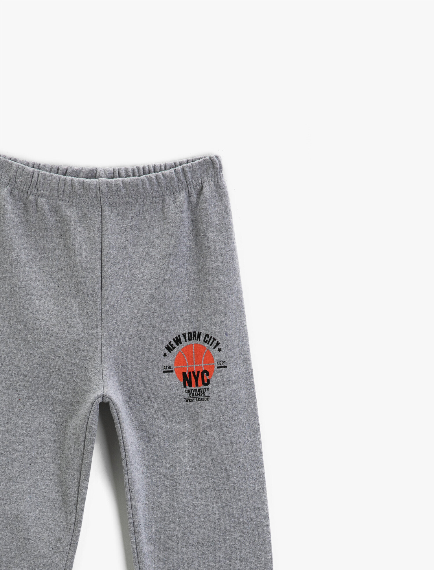  Erkek Çocuk NYC Baskılı Eşofman Altı Beli Lastikli