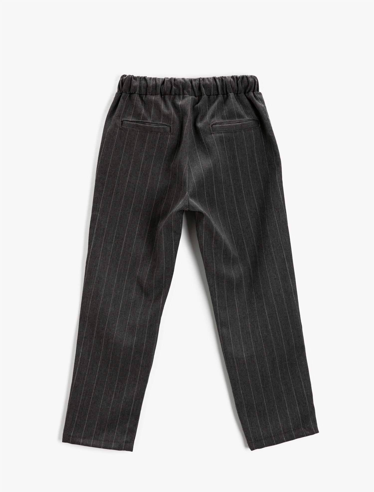  Erkek Çocuk Çizgili Kumaş Pantolon Beli Lastikli