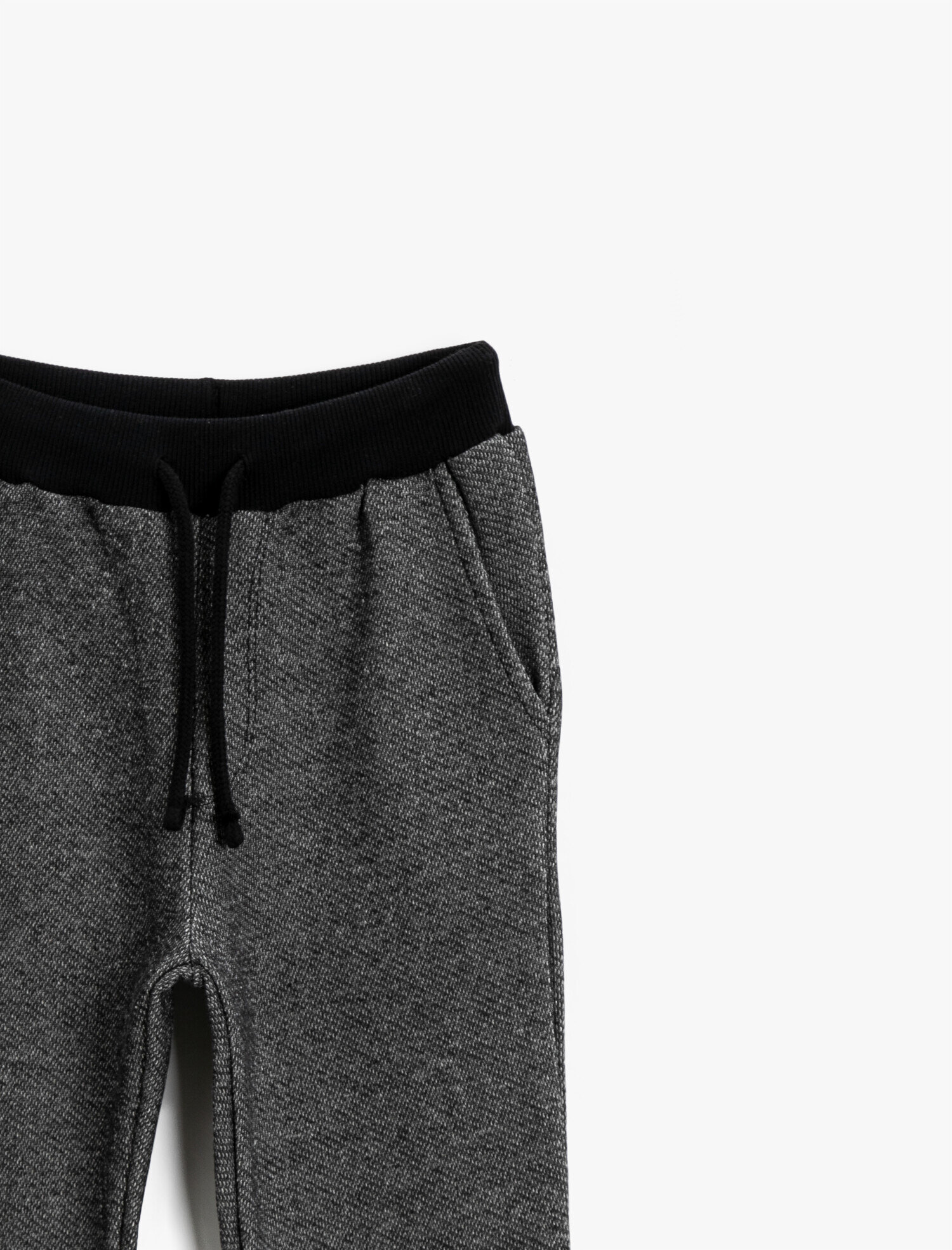  Erkek Çocuk Beli Lastikli Eşofman Altı Pamuklu Cepli Paçası Lastikli