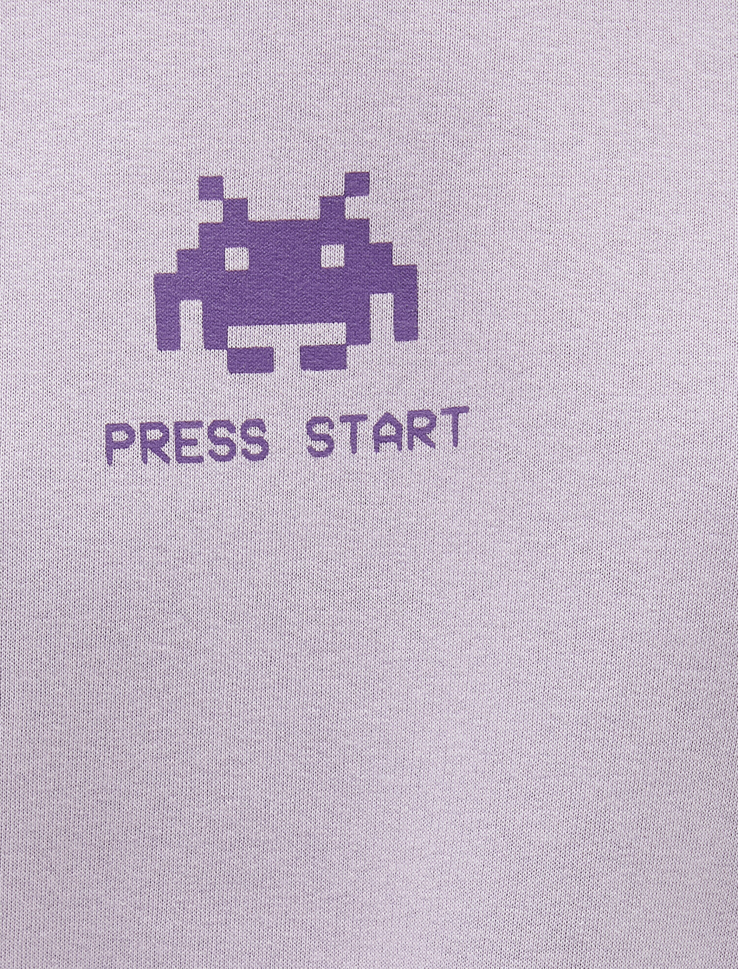   Bisiklet Yaka Baskılı Crop Sweatshirt