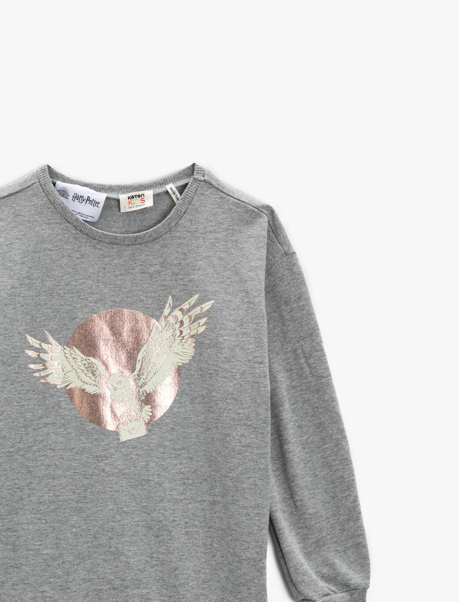  Kız Çocuk Harry Potter Lisanslı Baskılı Sweatshirt Bisiklet Yaka