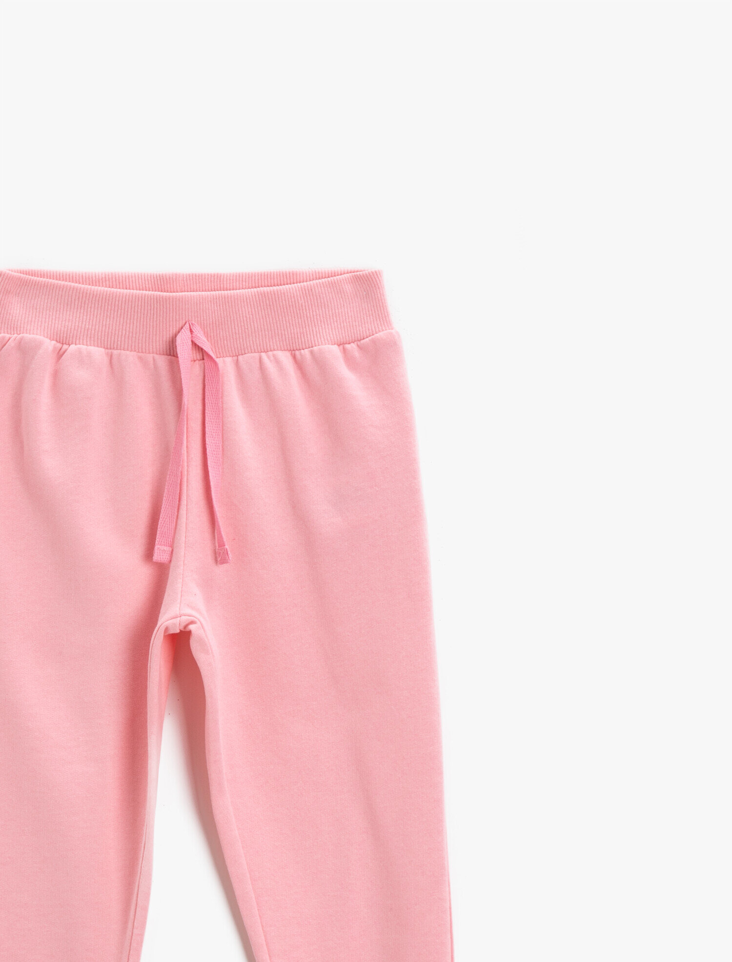  Kız Çocuk Beli Lastikli Eşofman Altı Pamuklu