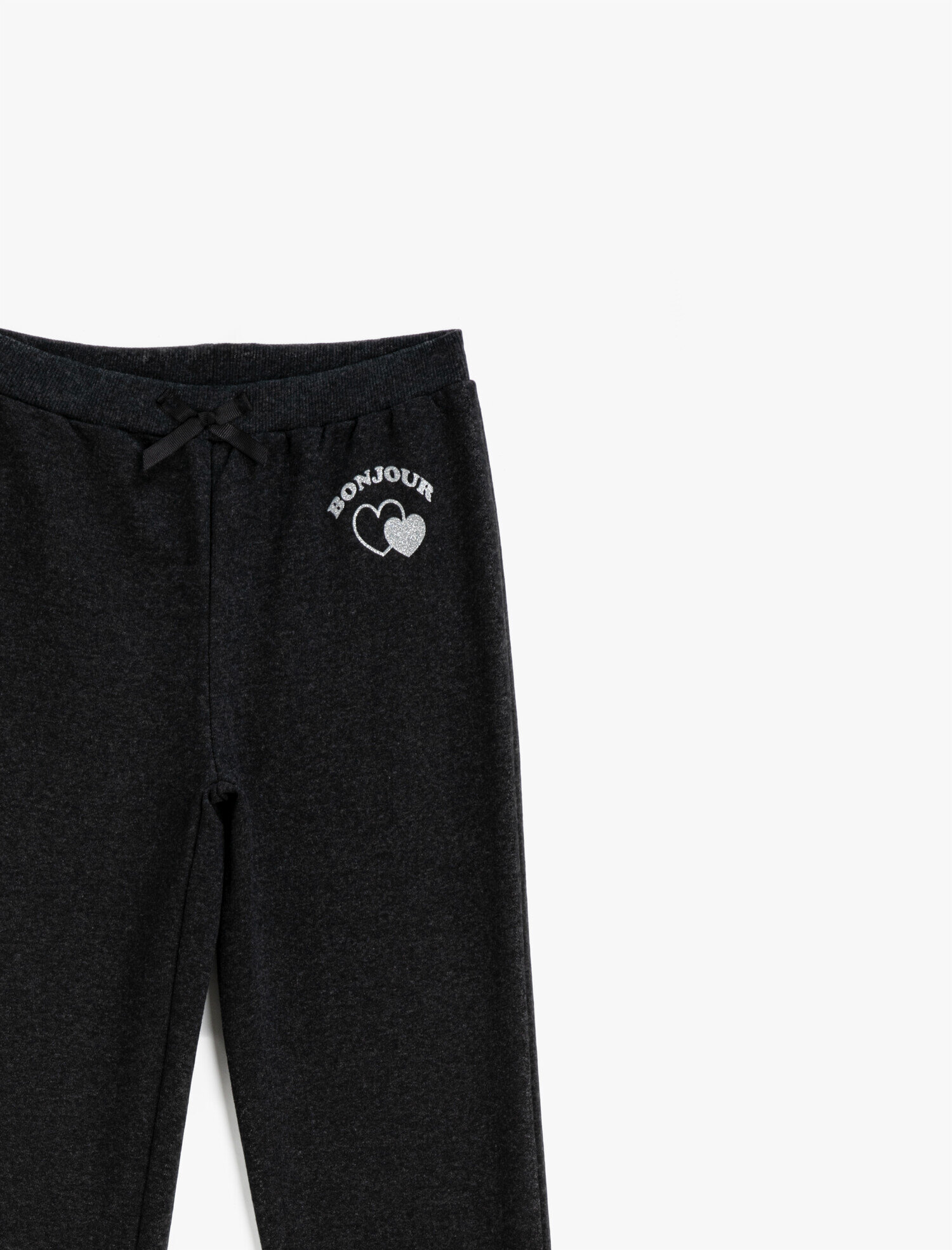  Kız Çocuk Simli Baskılı Eşofman Altı