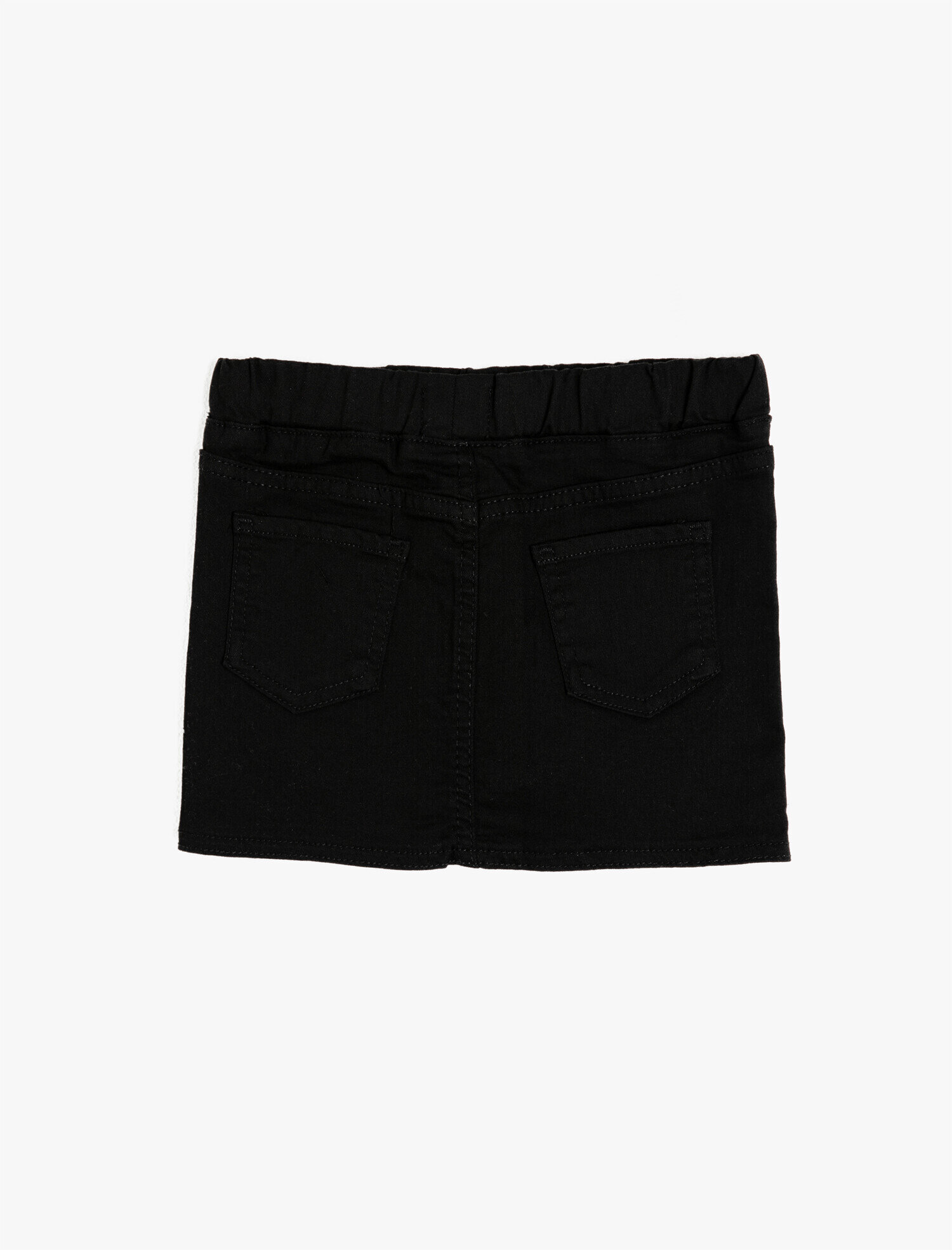  Kız Çocuk Mini Kot Etek Cepli