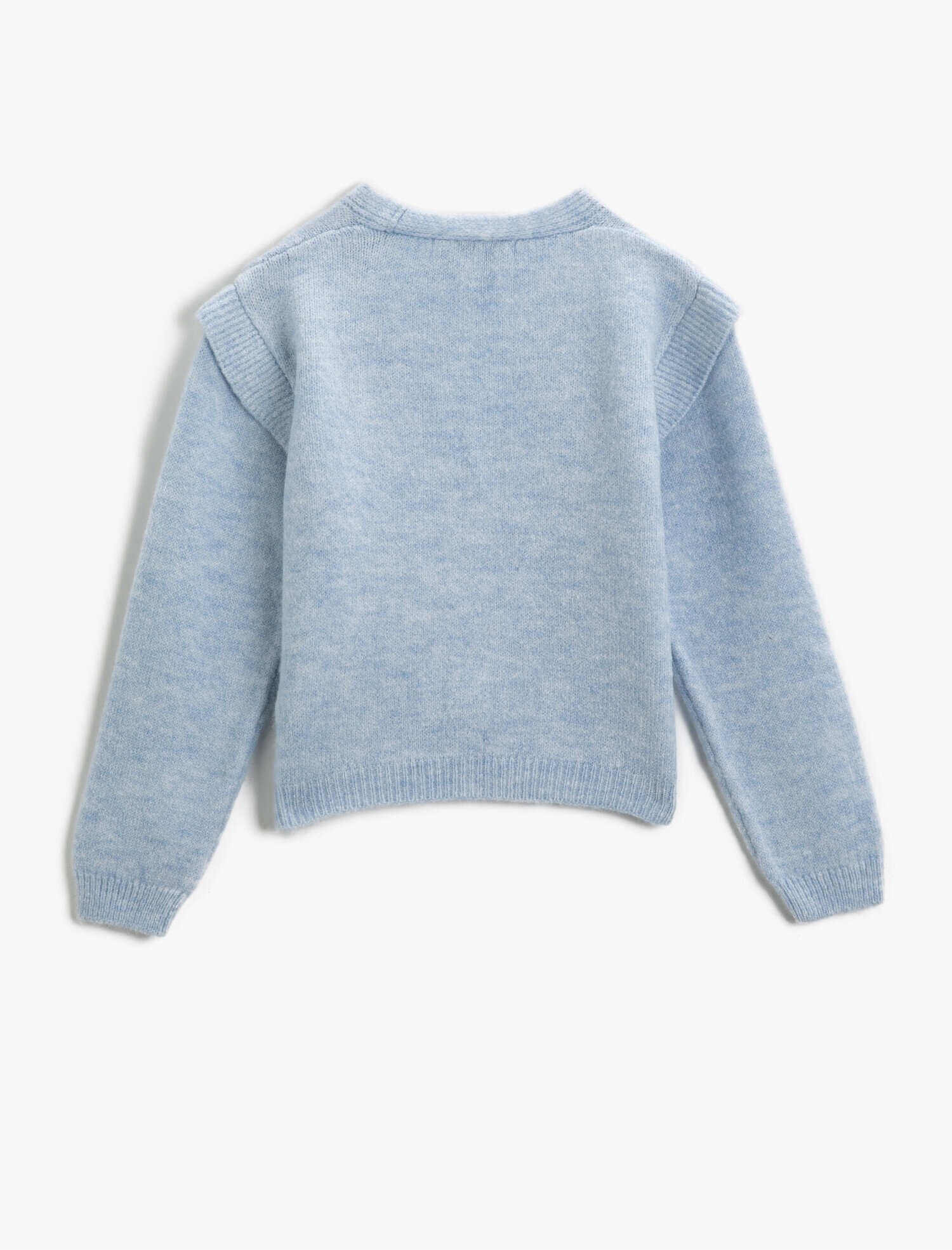  Kız Çocuk V Yaka Çiçekli Hırka