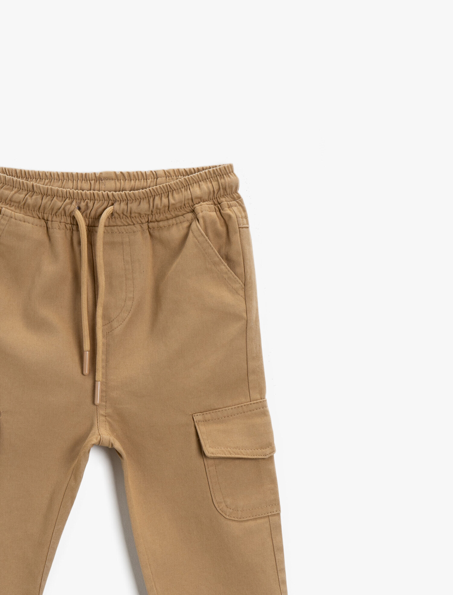  Erkek Bebek Beli Lastikli Pantolon Cep Detaylı Pamuklu