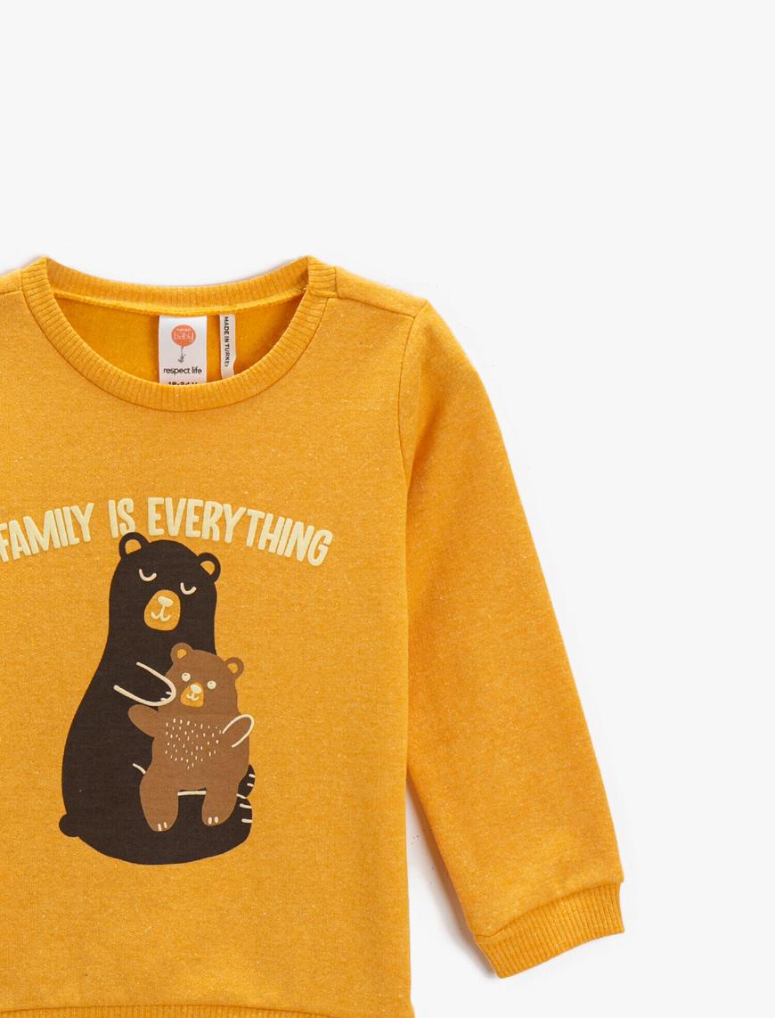  Erkek Bebek Baskılı Sweatshirt