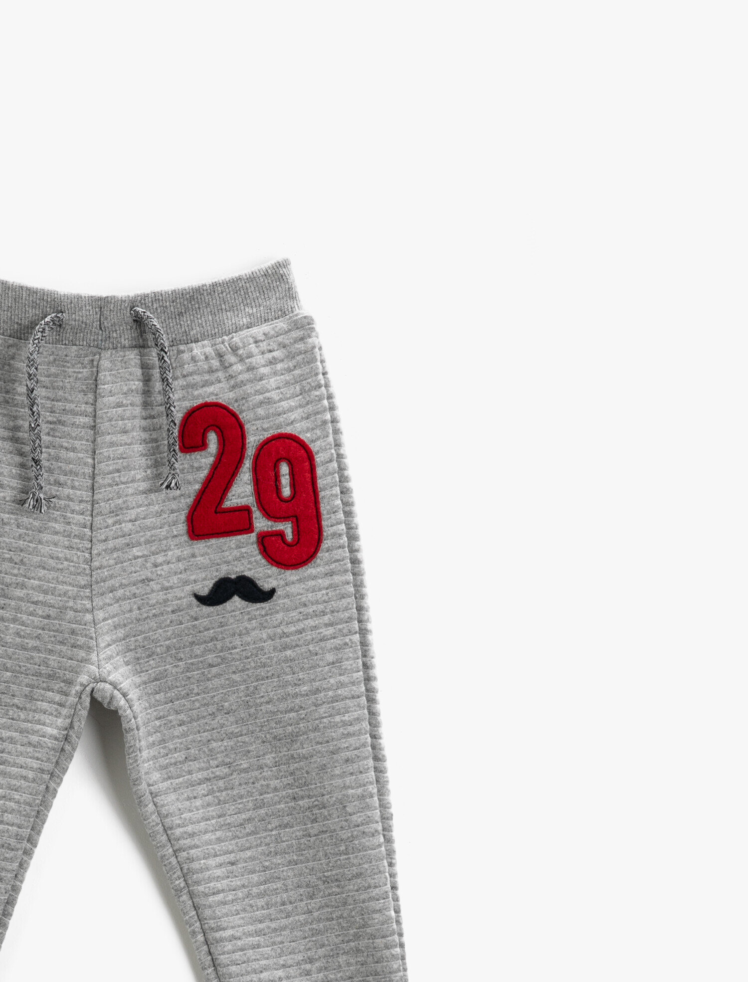  Erkek Bebek İşlemeli Beli Bağlamalı Eşofman Altı