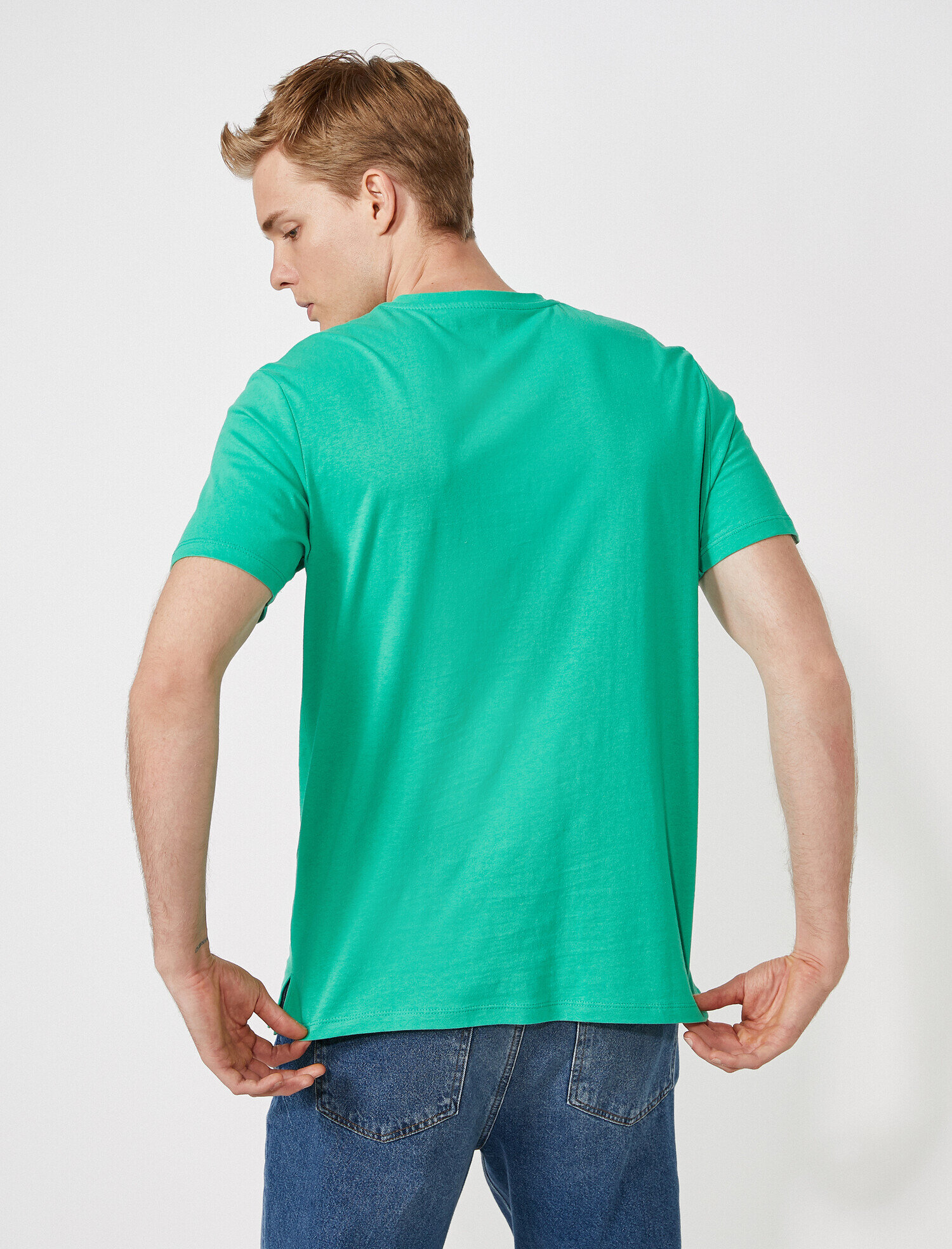   Loose Fit Basic Tişört Pamuklu