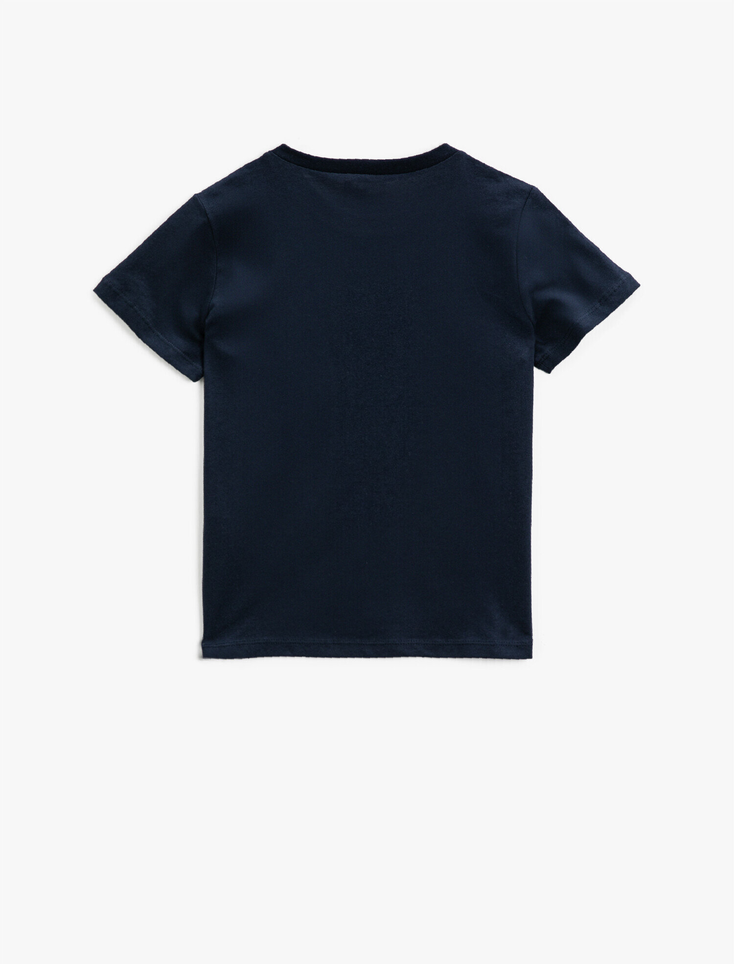  Erkek Çocuk Bisiklet Yaka Tişört Kısa Kollu Yazı Baskılı Pamuklu