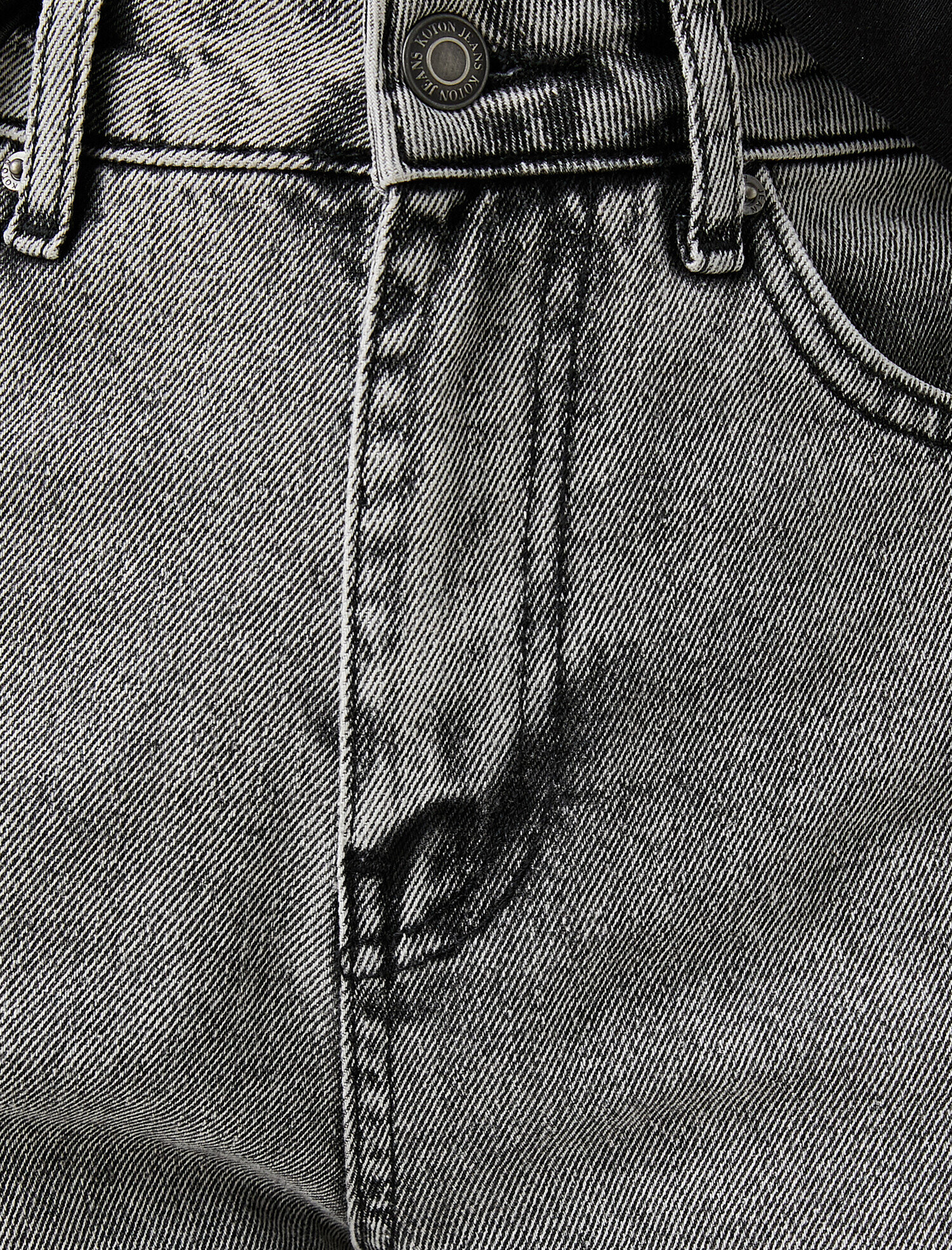   Normal Bel Dar Kesim Dar Paça Kot Pantolon - Mom Jean