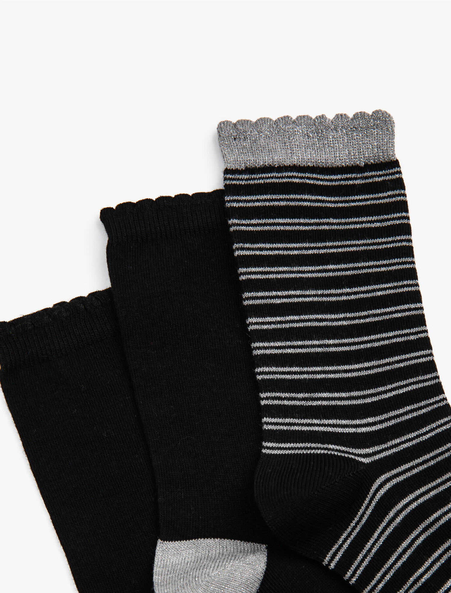  Kadın Yılbaşı Temalı 3'lü Simli Çorap Seti