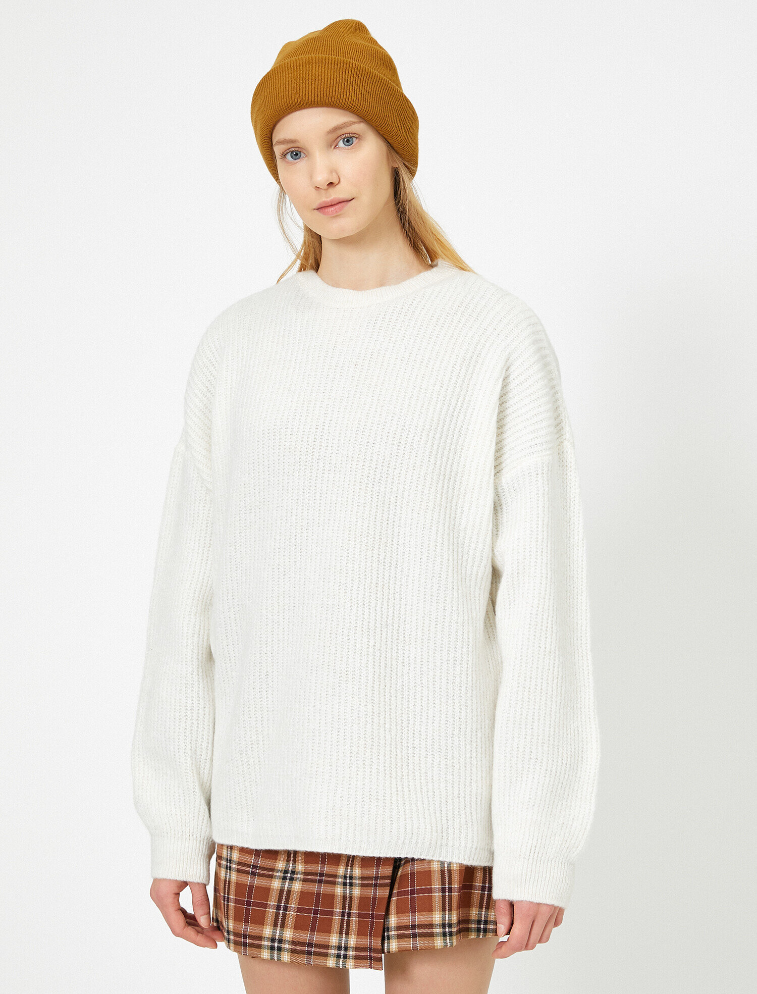   Bisiklet Yaka Triko Kazak