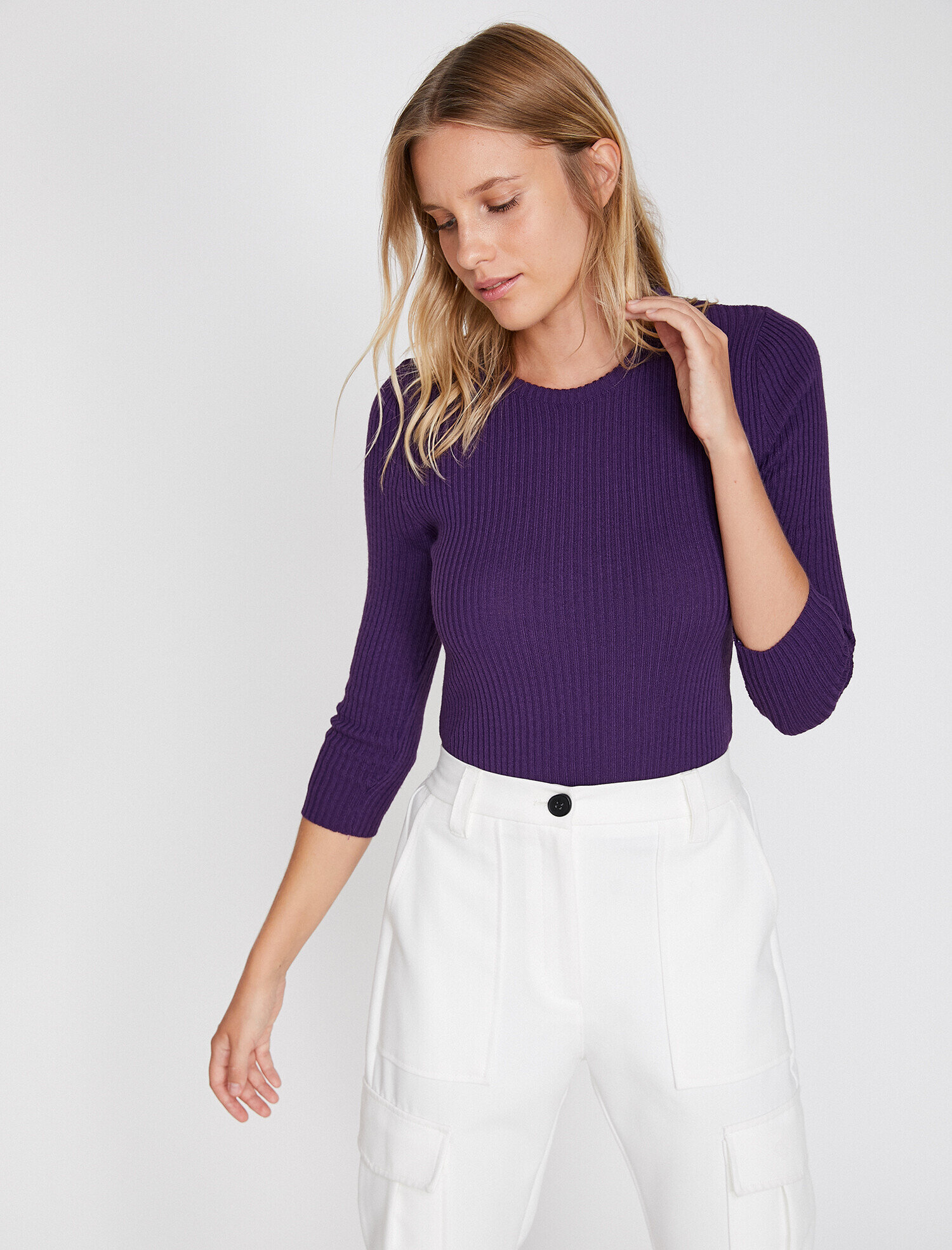   Bisiklet Yaka Triko Kazak