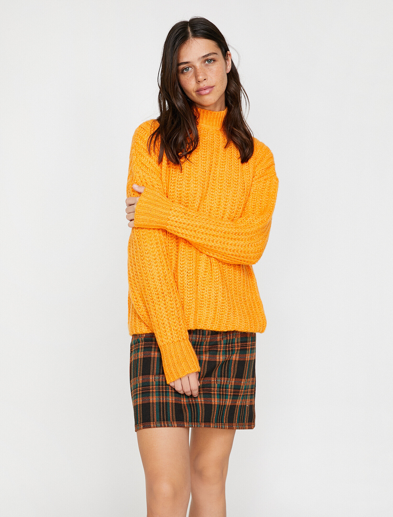   Örgülü Triko Kazak