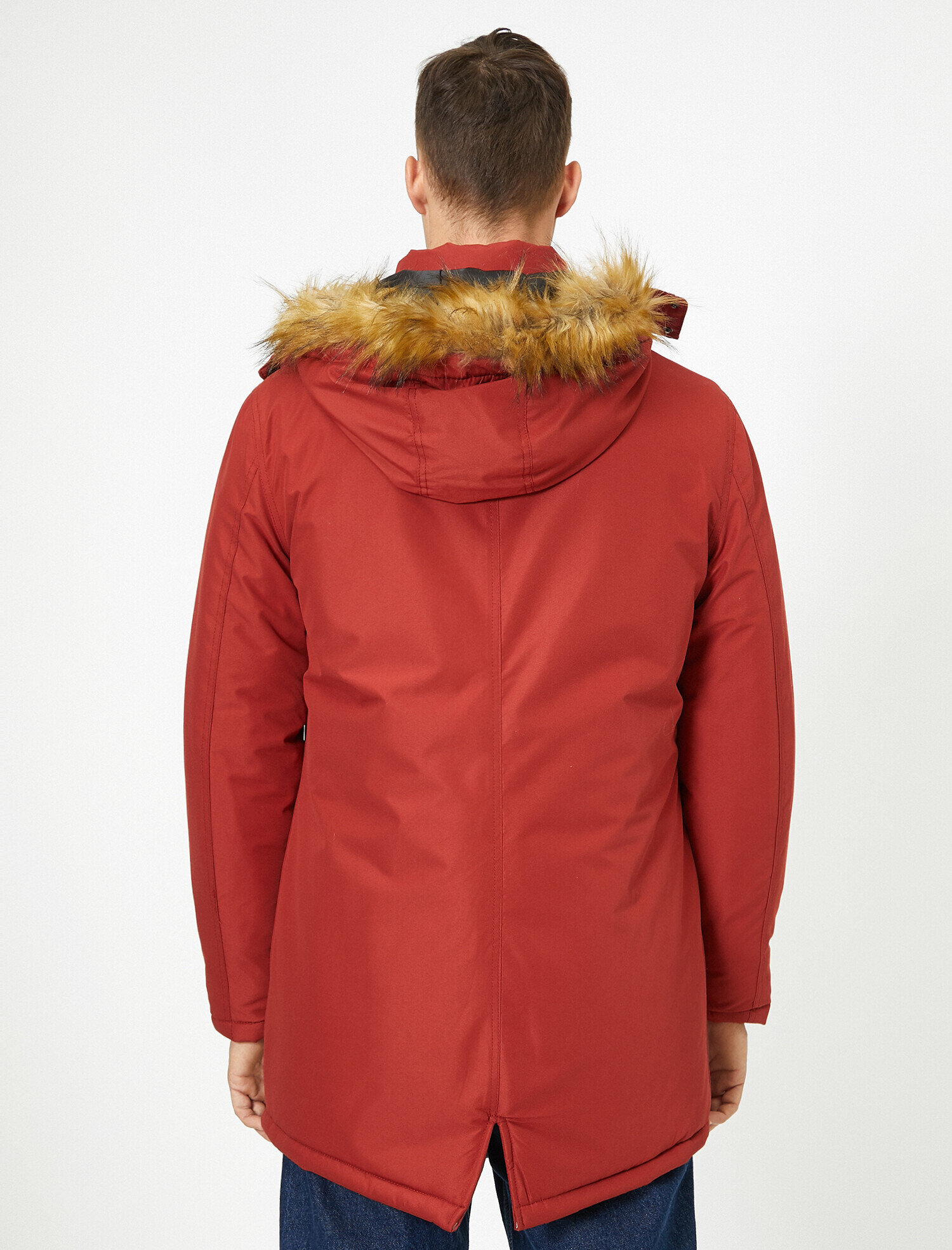 Kapşonlu Cepli Kaban