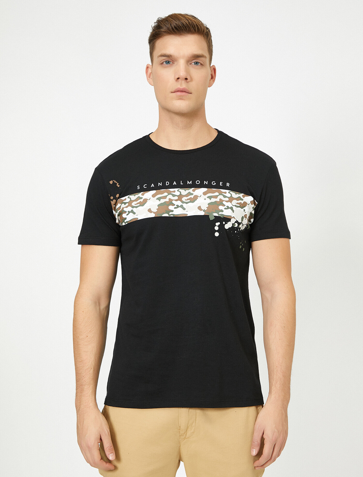   Baskılı Tişört Kısa Kollu