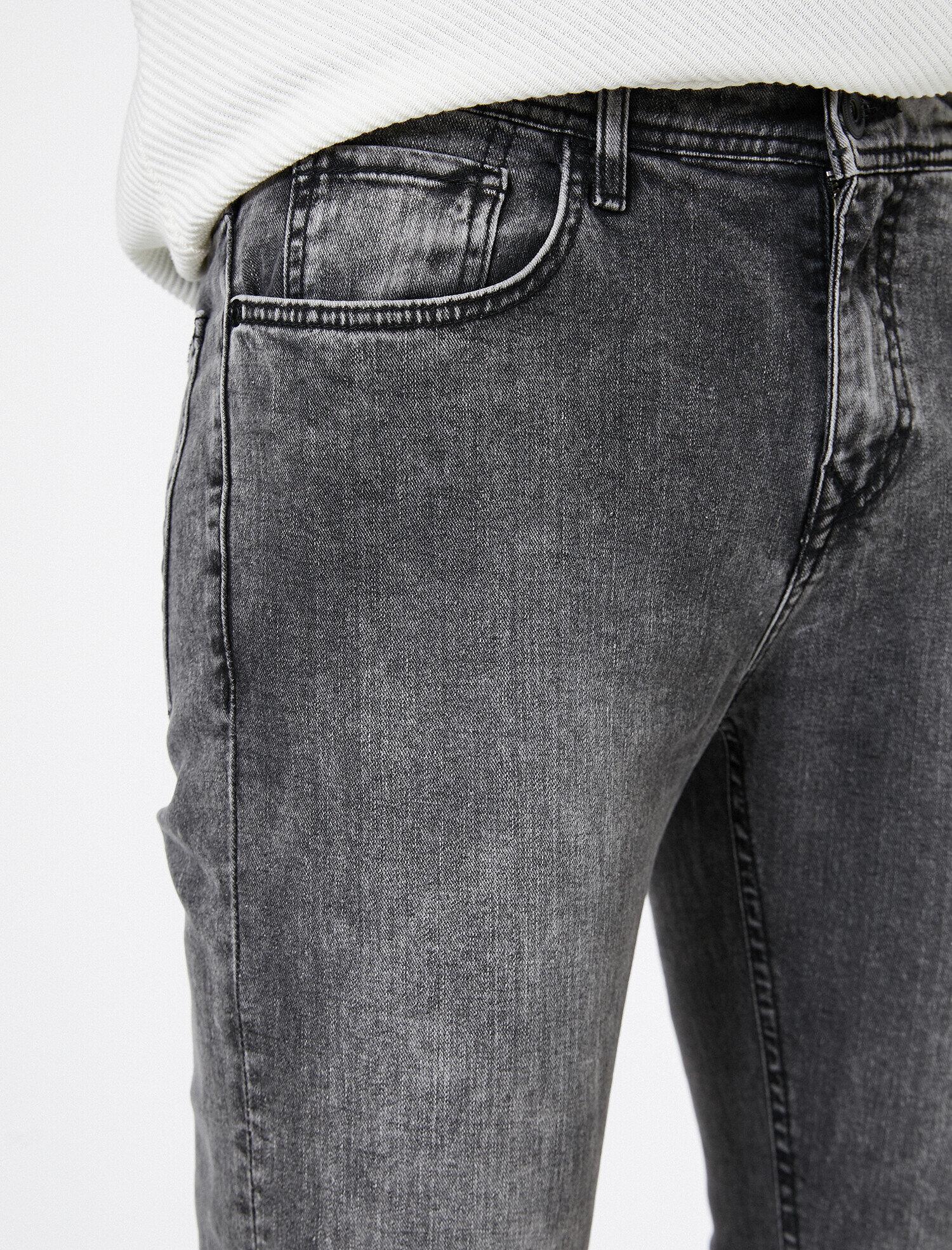 Straight Fit Boru Paça Kot Pantolon - Mark Jean