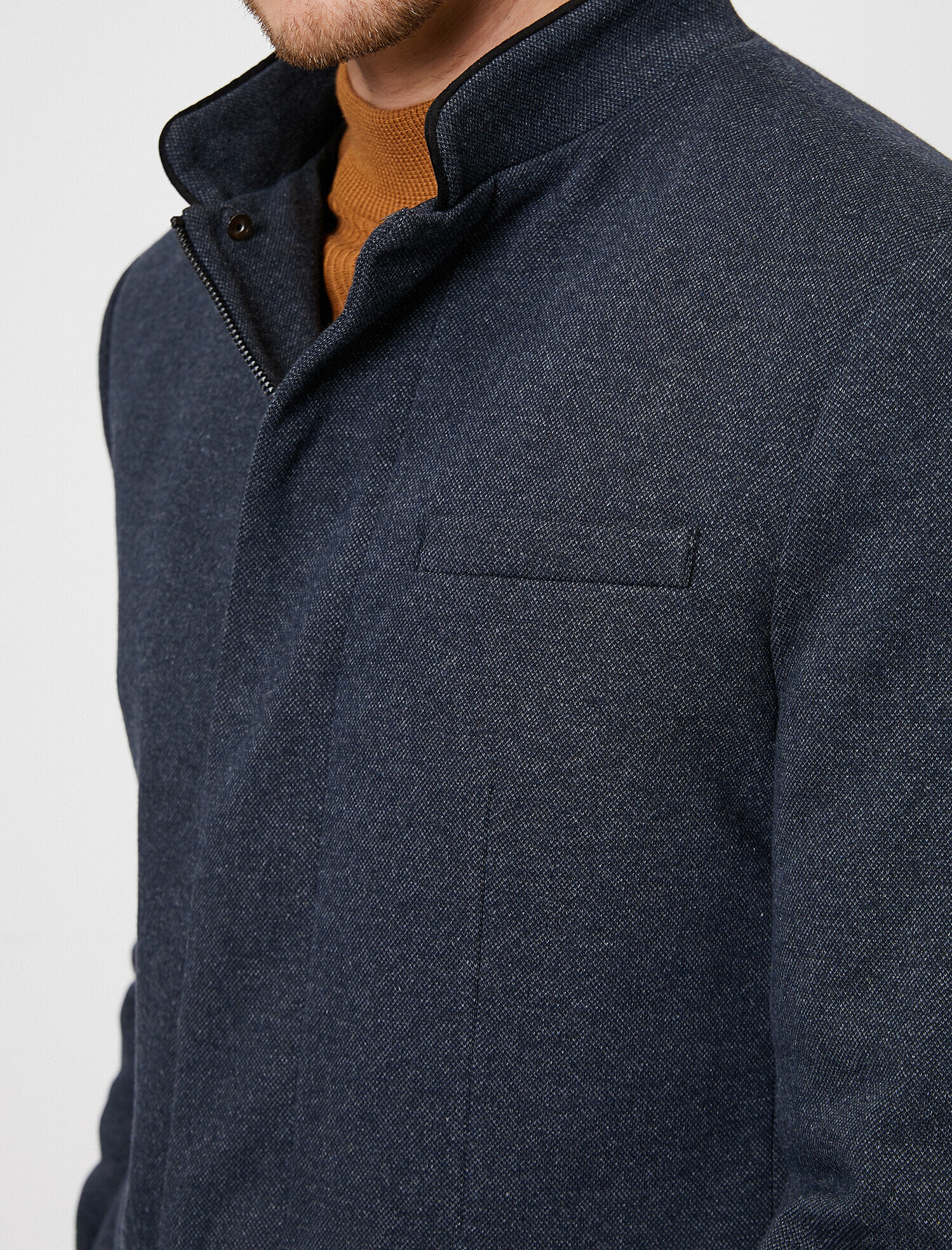 Fermuar Detaylı Ceket