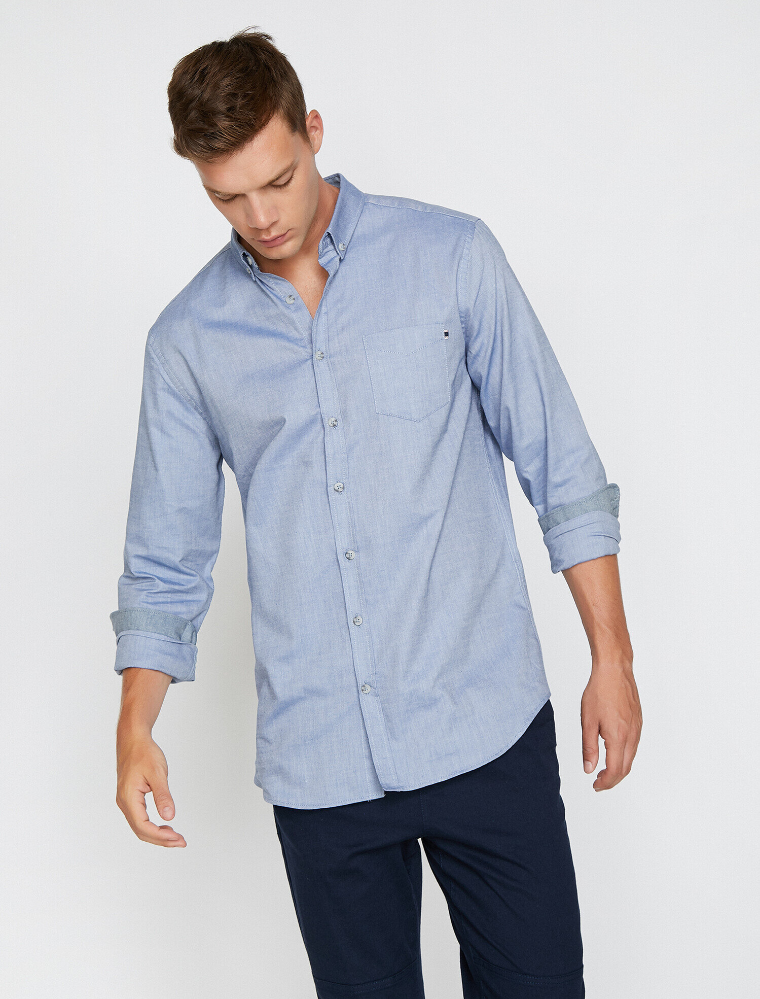   Cep Detaylı Gömlek