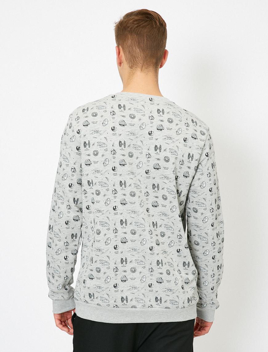   Star Wars Lisanslı Baskılı Sweatshirt