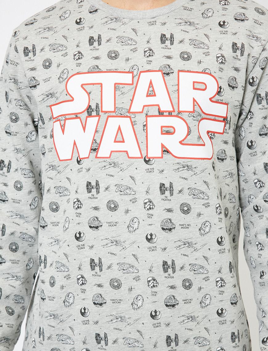   Star Wars Lisanslı Baskılı Sweatshirt