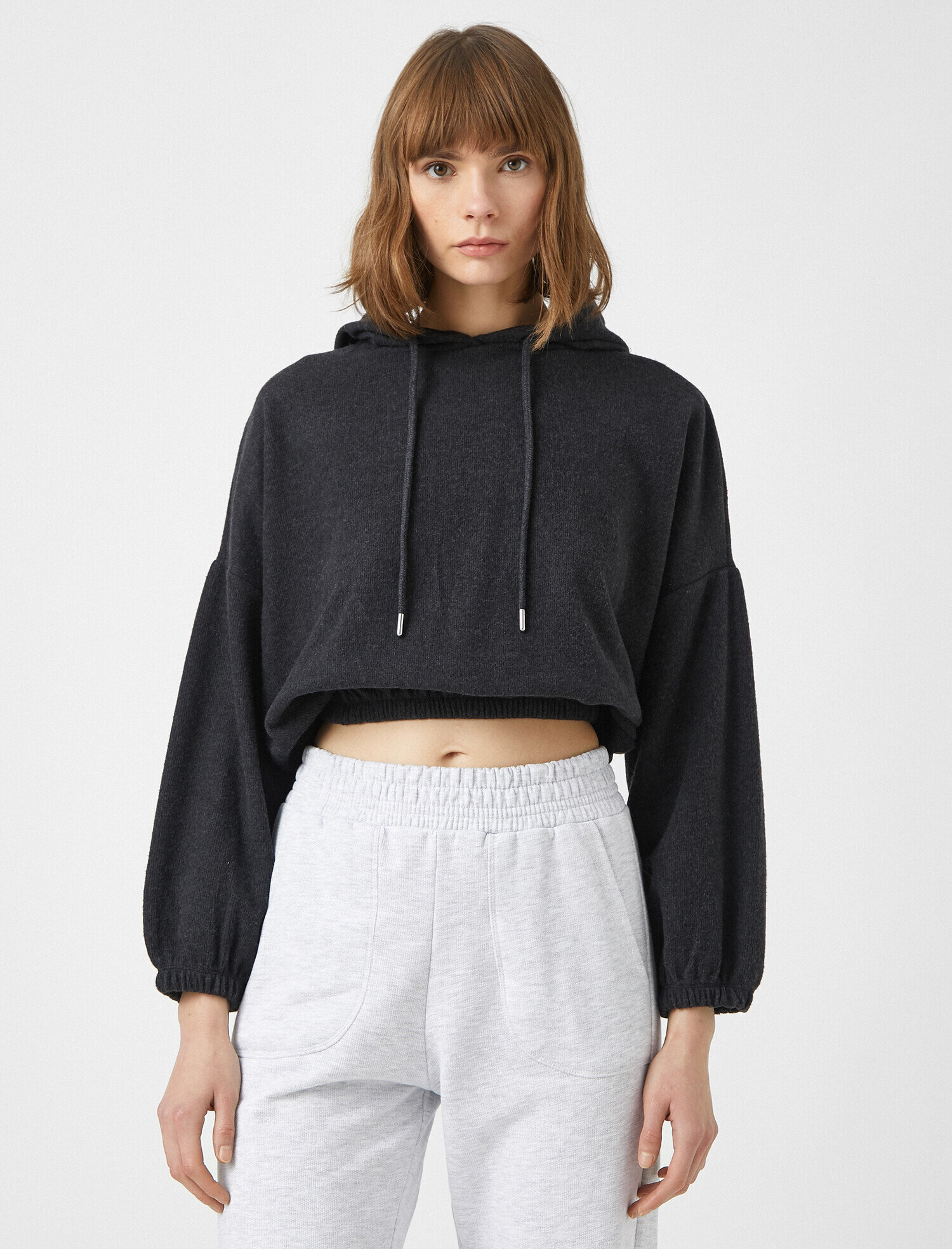   Pamuklu Kapüşonlu Sweatshirt Oversize