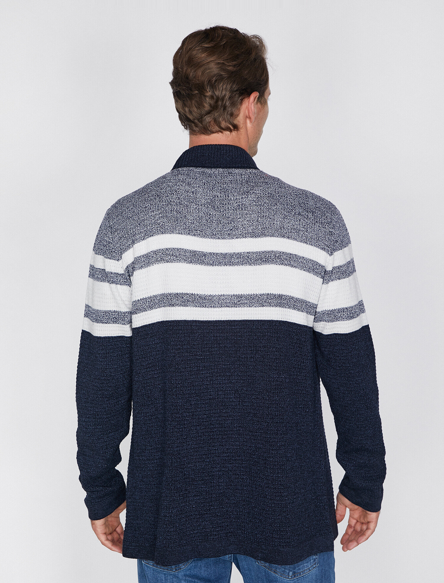   Çizgili Triko Hırka