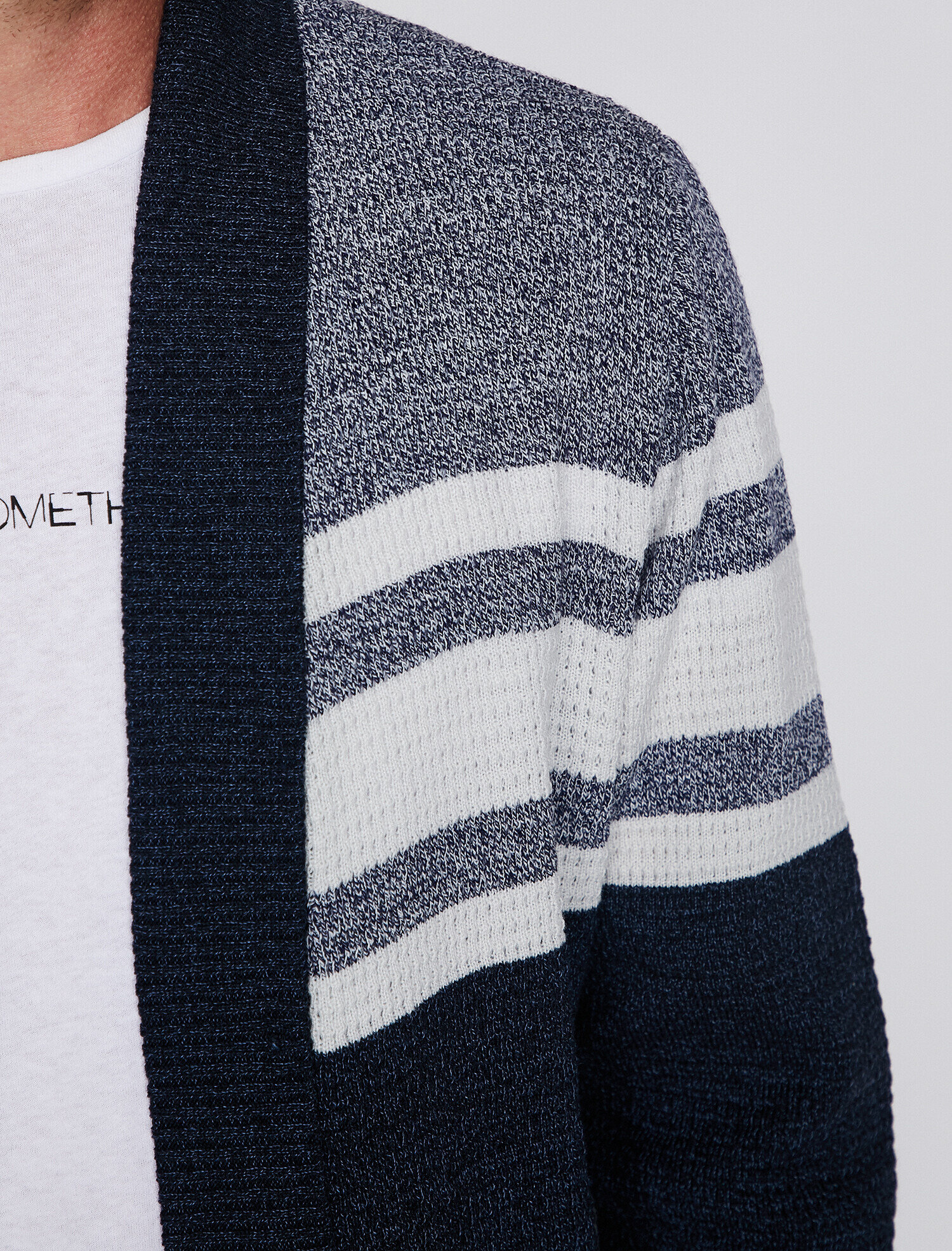   Çizgili Triko Hırka