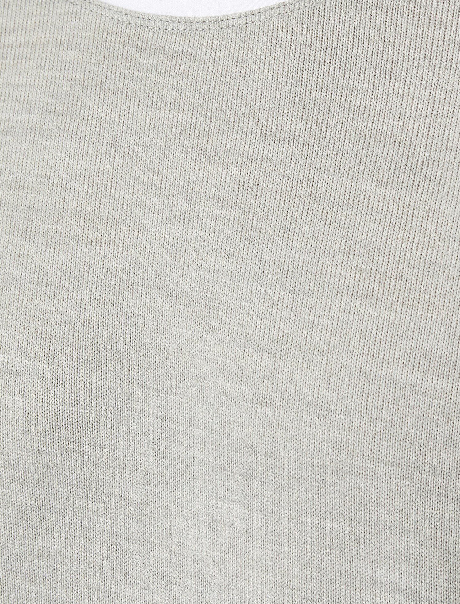   Bisiklet Yaka Tişört Detaylı Slim Fit Kazak