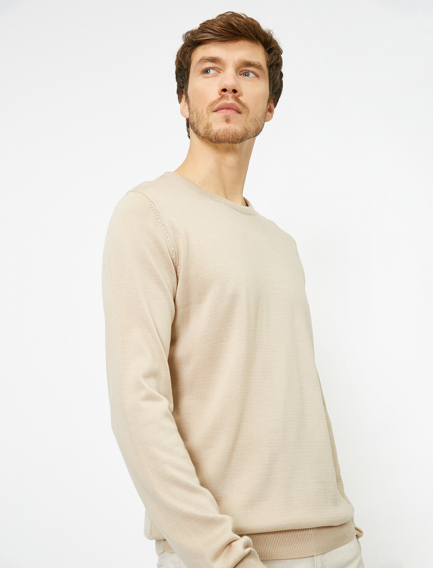   Bisiklet Yaka Triko Kazak