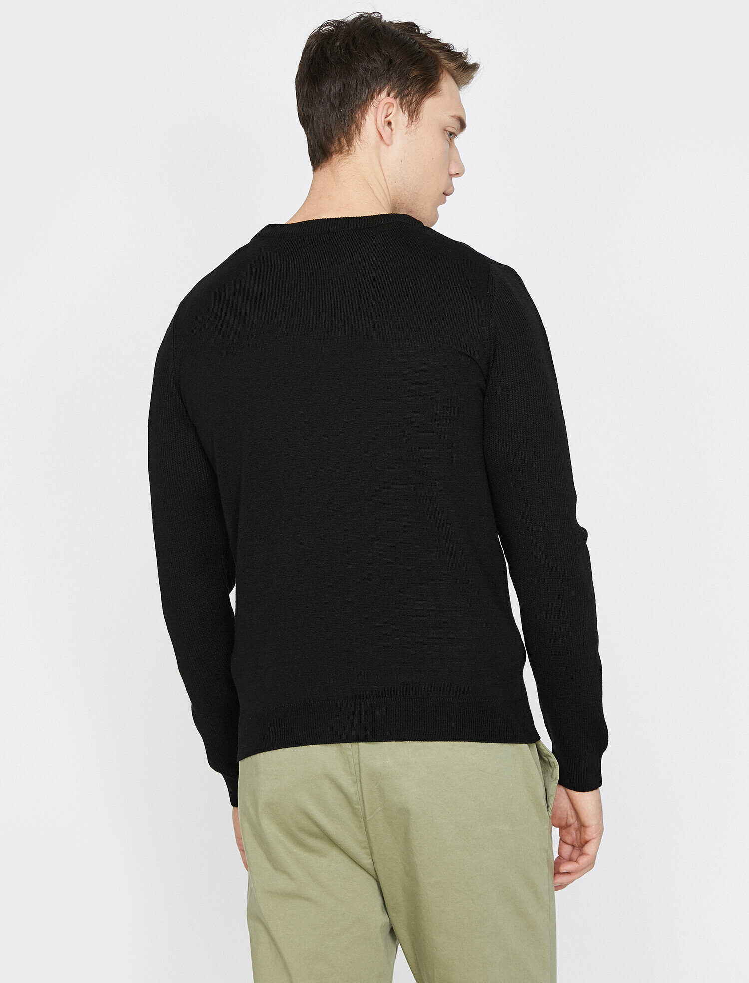   Bisiklet Yaka Triko Kazak