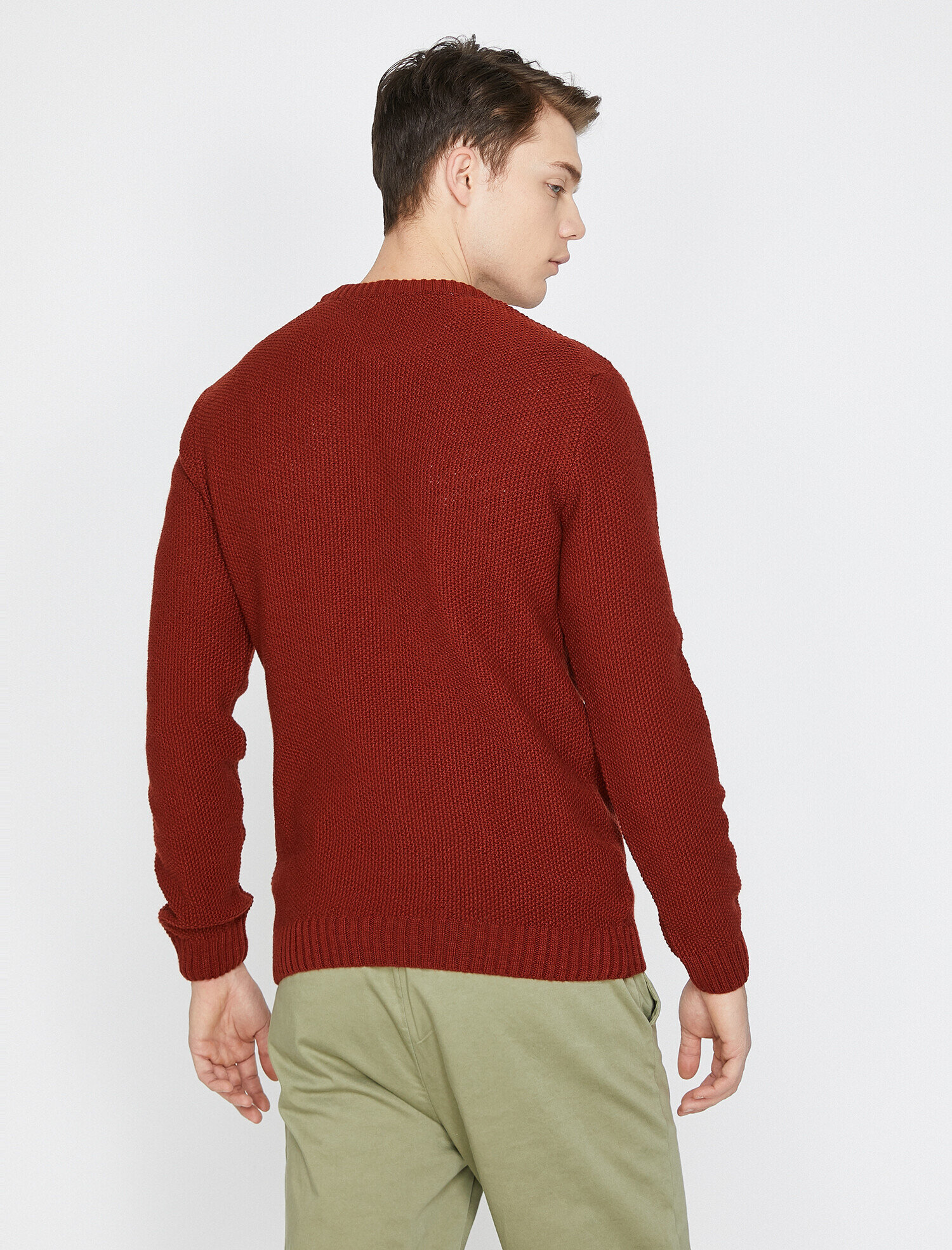   Bisiklet Yaka Triko Kazak