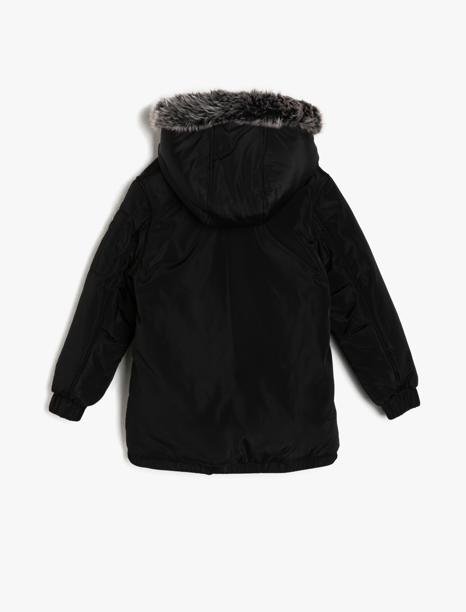  Erkek Çocuk Suni Kürk Detaylı Kaban