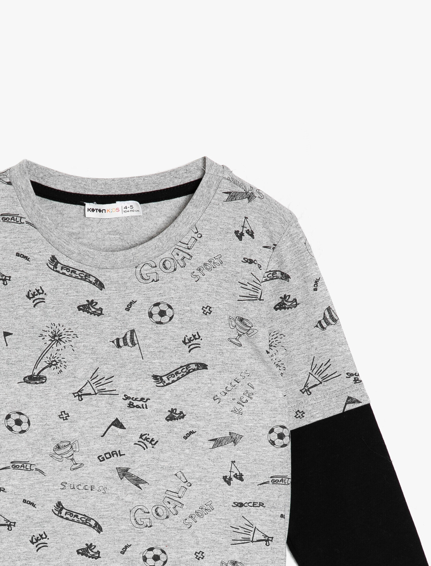  Erkek Çocuk Baskılı Tişört Uzun Kollu