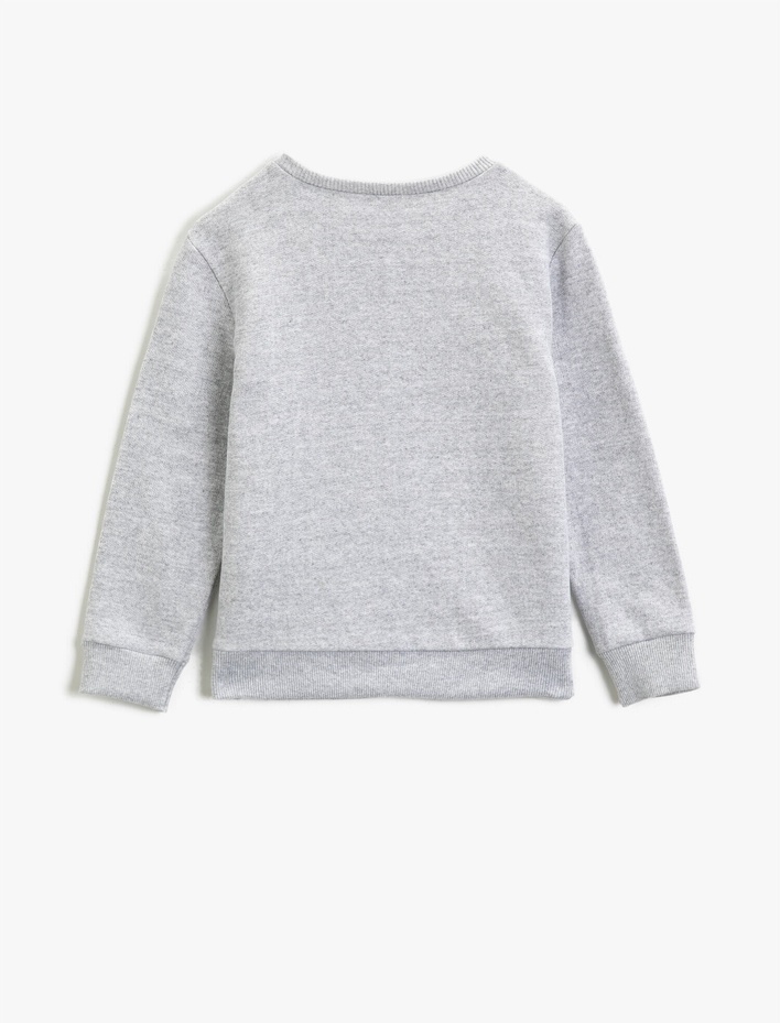 Erkek Çocuk Slogan Baskılı Sweatshirt