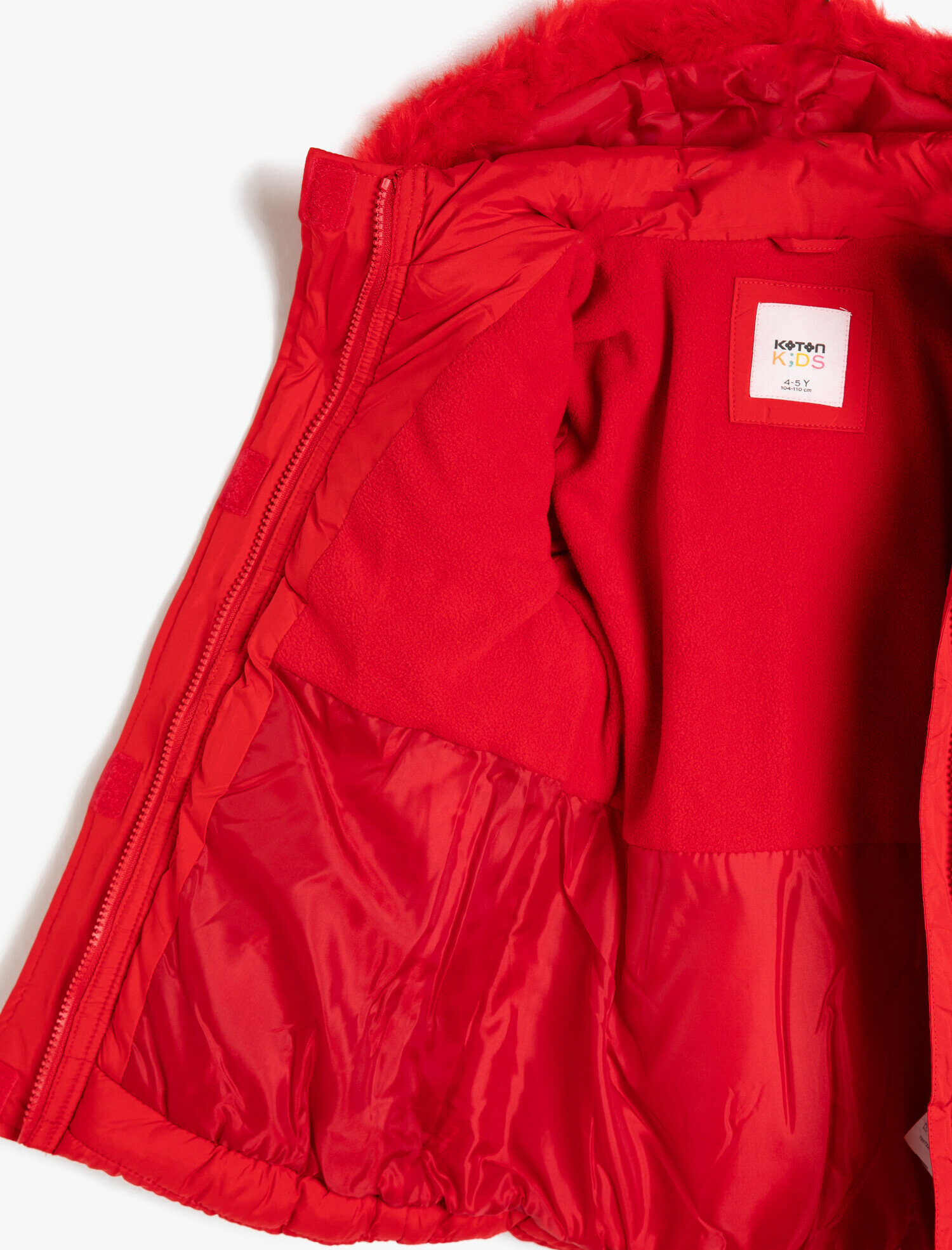  Kız Çocuk Kapüşonlu Kaban