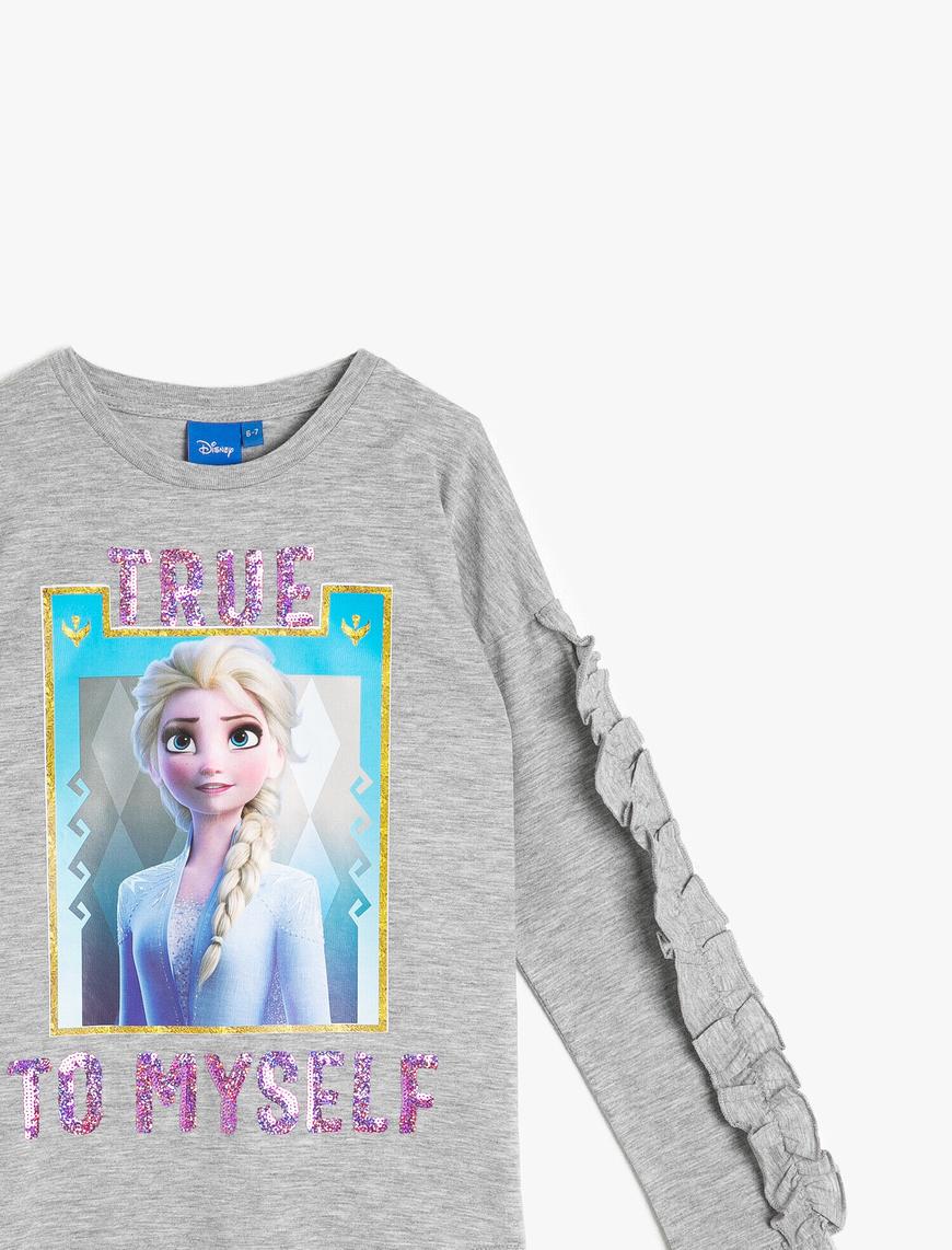  Kız Çocuk Frozen Lisanslı Tişört