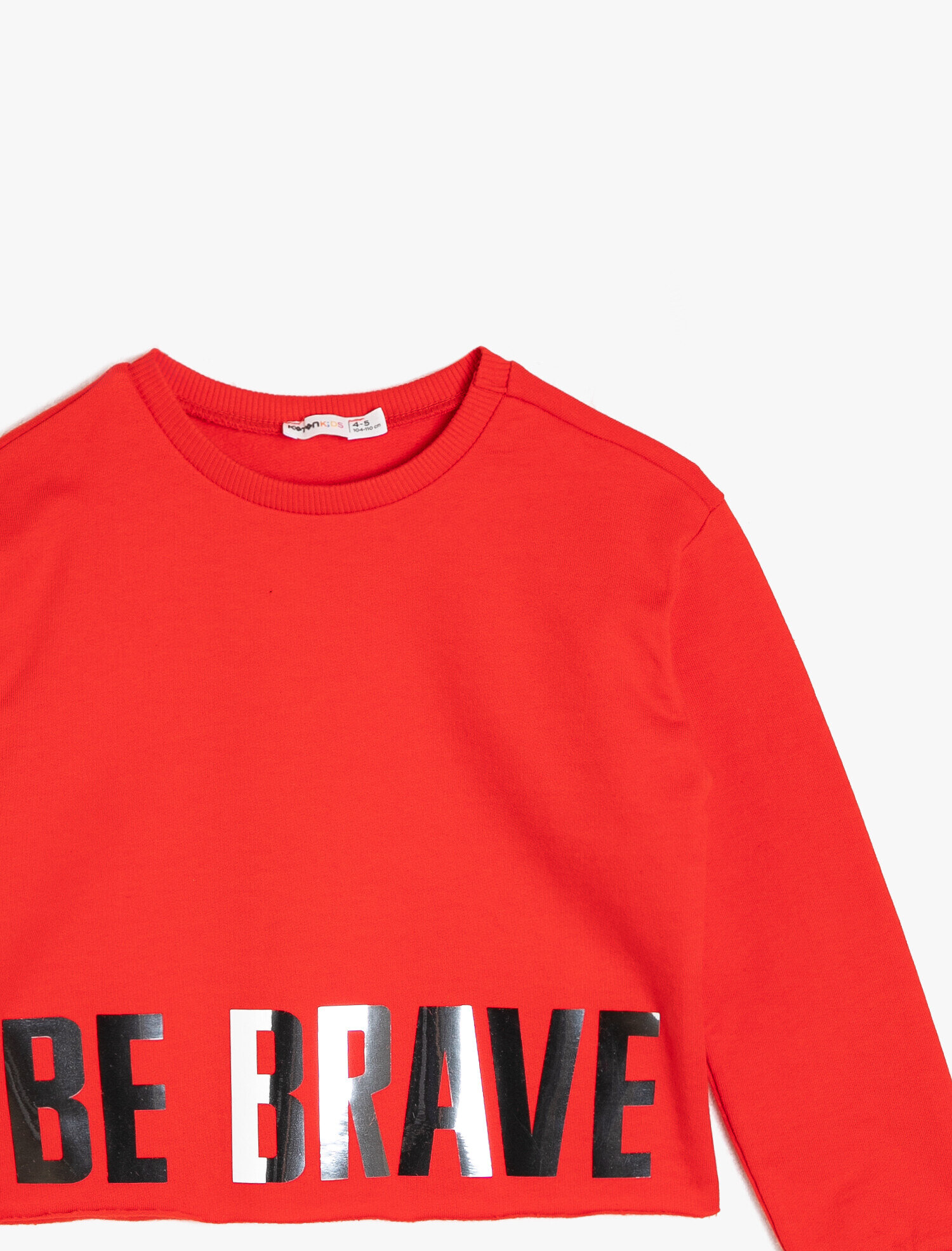 Kız Çocuk Baskılı Sweatshirt Uzun Kollu